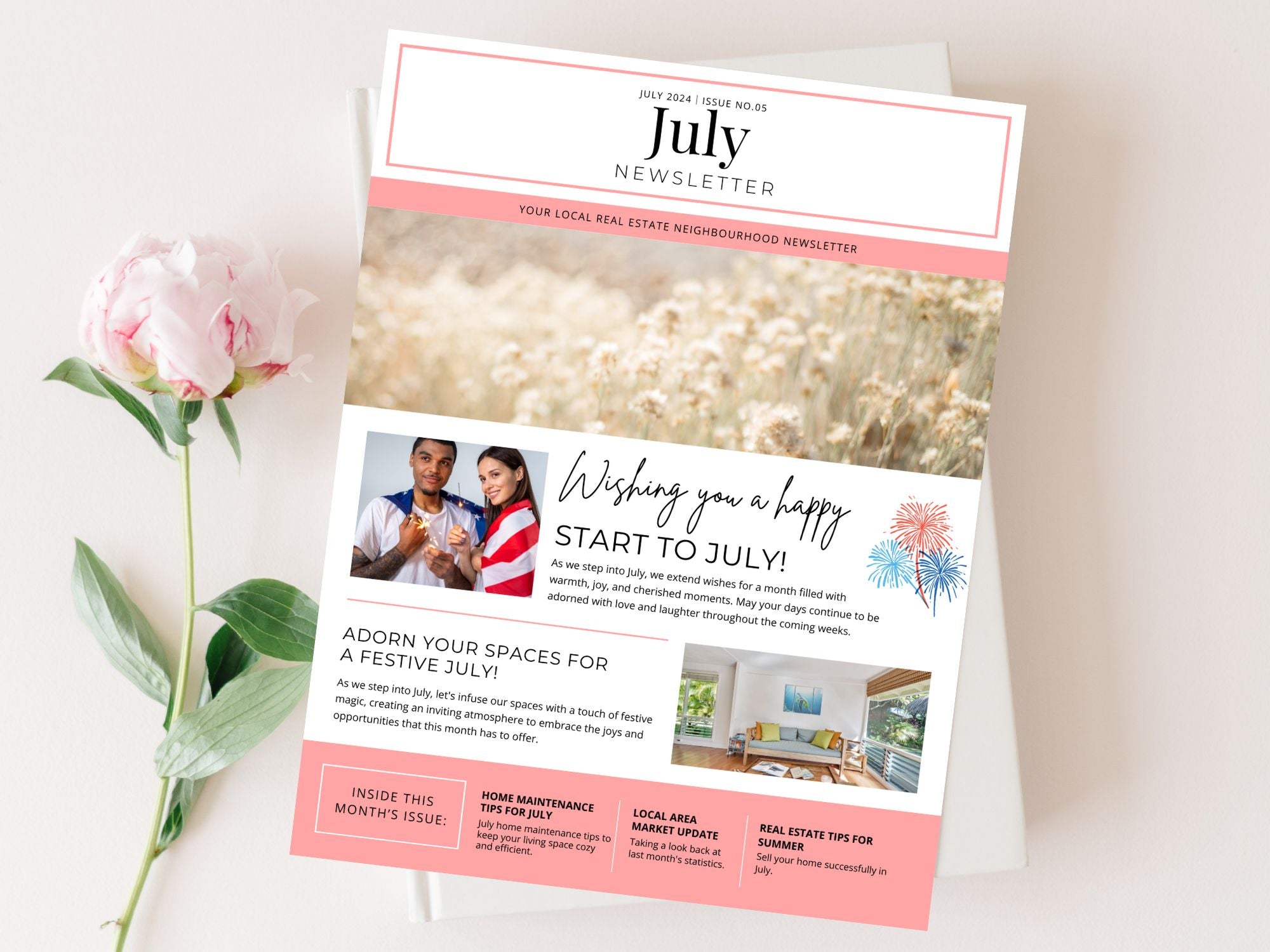 Minimal July Newsletter 2024 - Stay informed and inspired with our concise real estate updates and valuable insights.