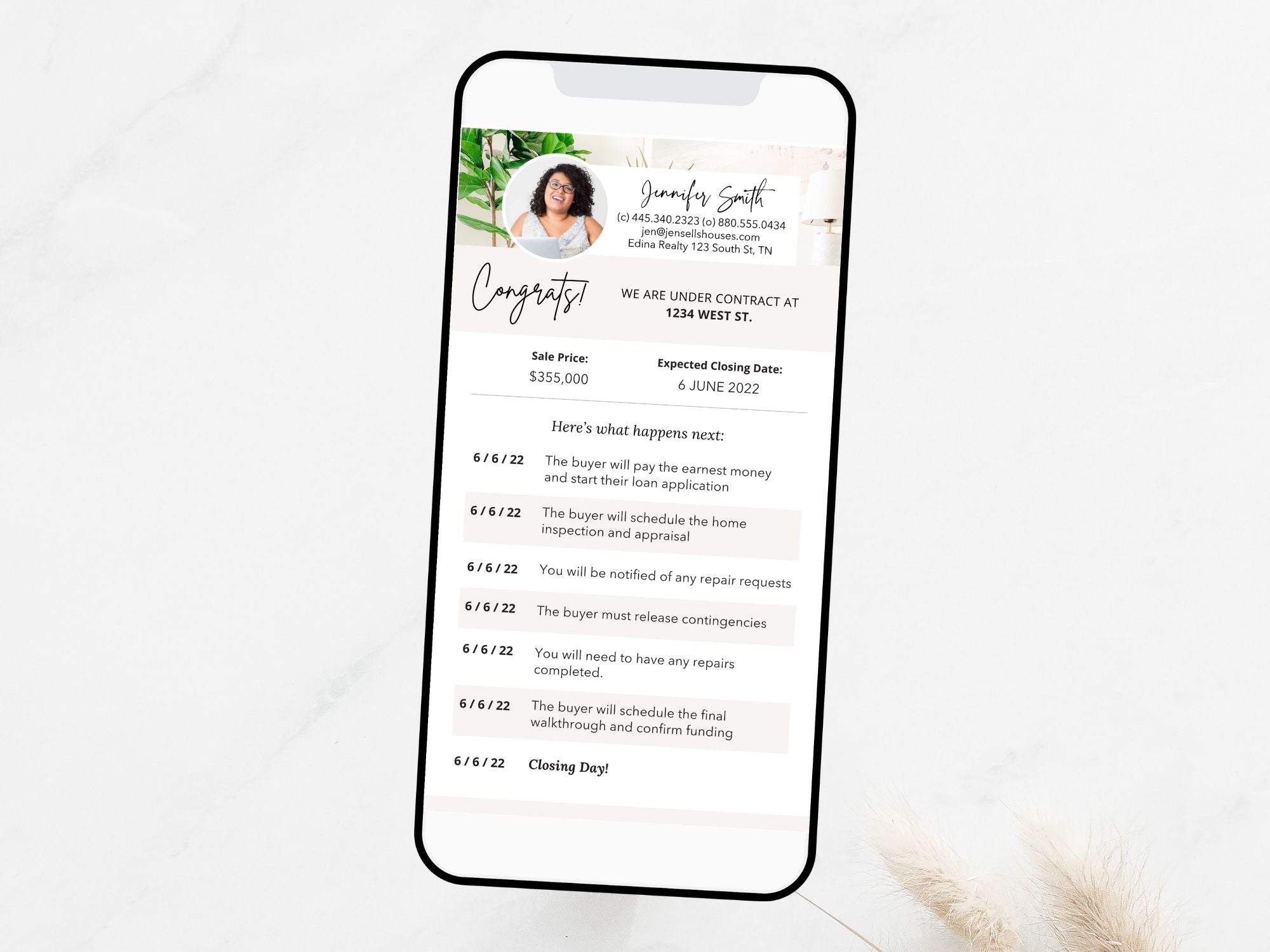 Real Estate Textable Seller Closing Timeline - Seamlessly navigate the closing process with a digital timeline tool for transparent and efficient communication of key milestones.