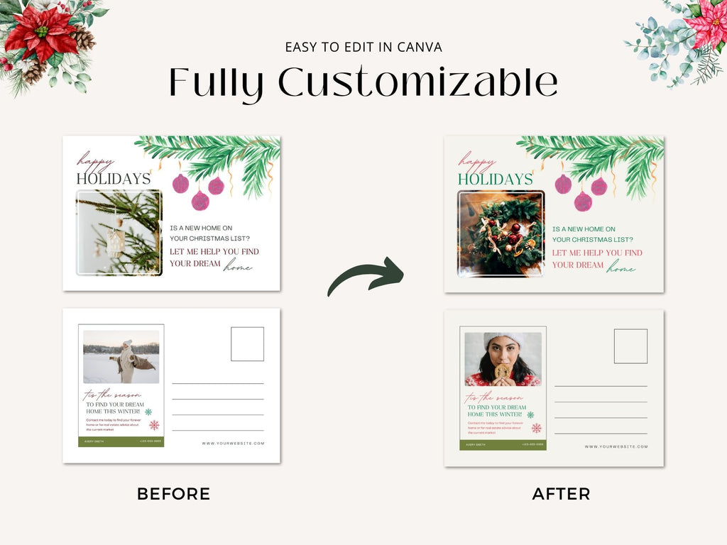 Real Estate Christmas Bundle: A Festive Collection of Templates for Spreading Joy and Cheer in Real Estate Marketing