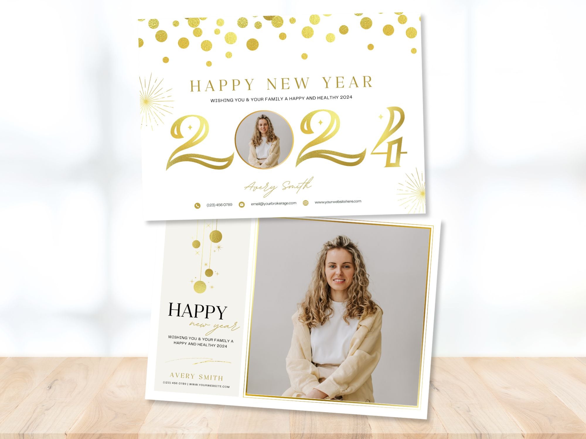 Real Estate Happy New Year Postcard 2024 Vol 01: Welcoming the New Year with Warm Wishes for Clients and the Community