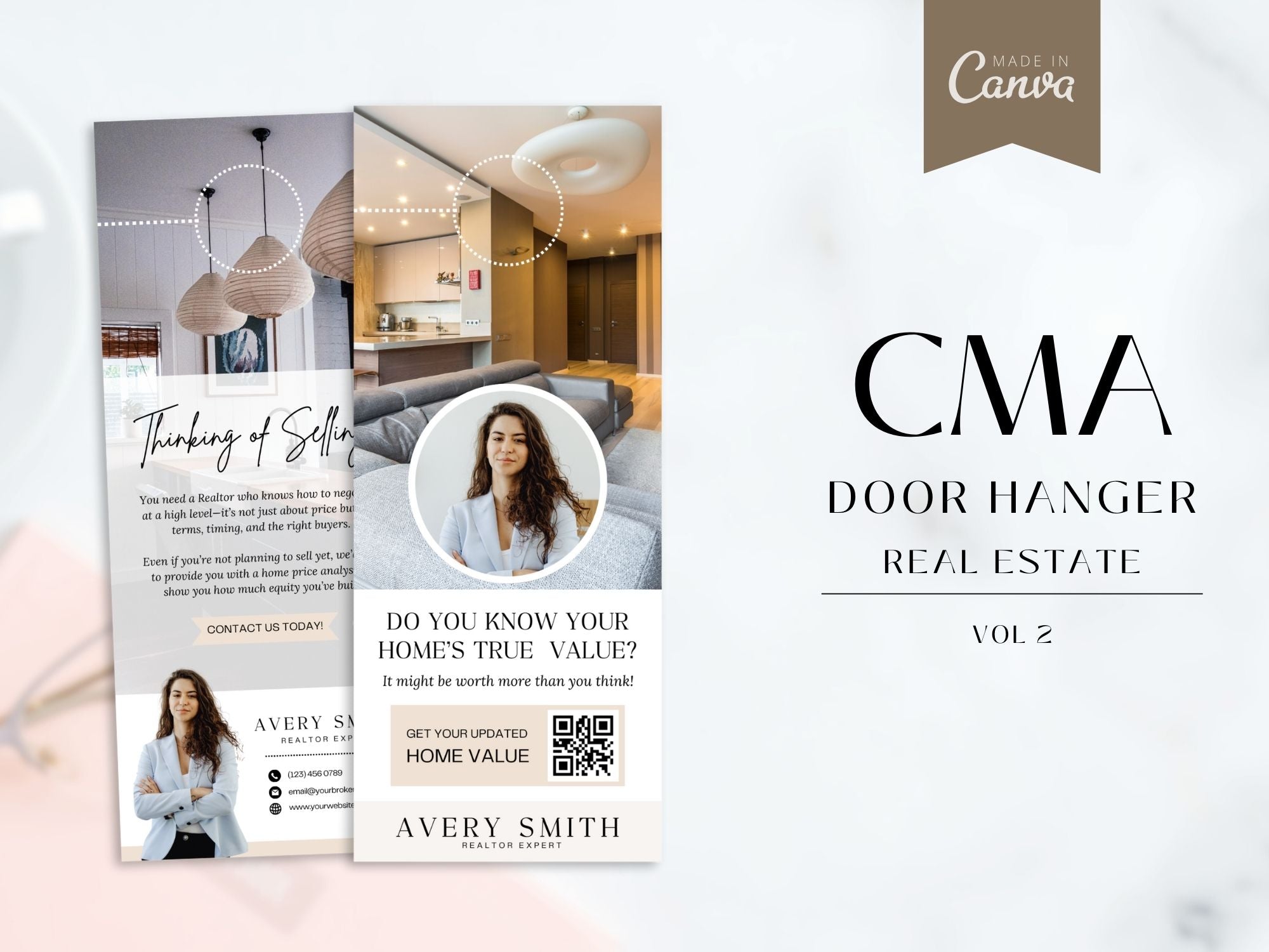 CMA Door Hangers for real estate lead generation and home value marketing