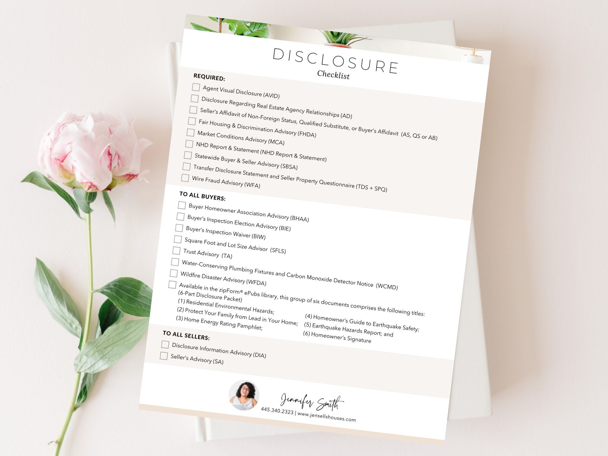 Real Estate Disclosure Checklist - Editable template for ensuring compliance and transparency in real estate transactions.