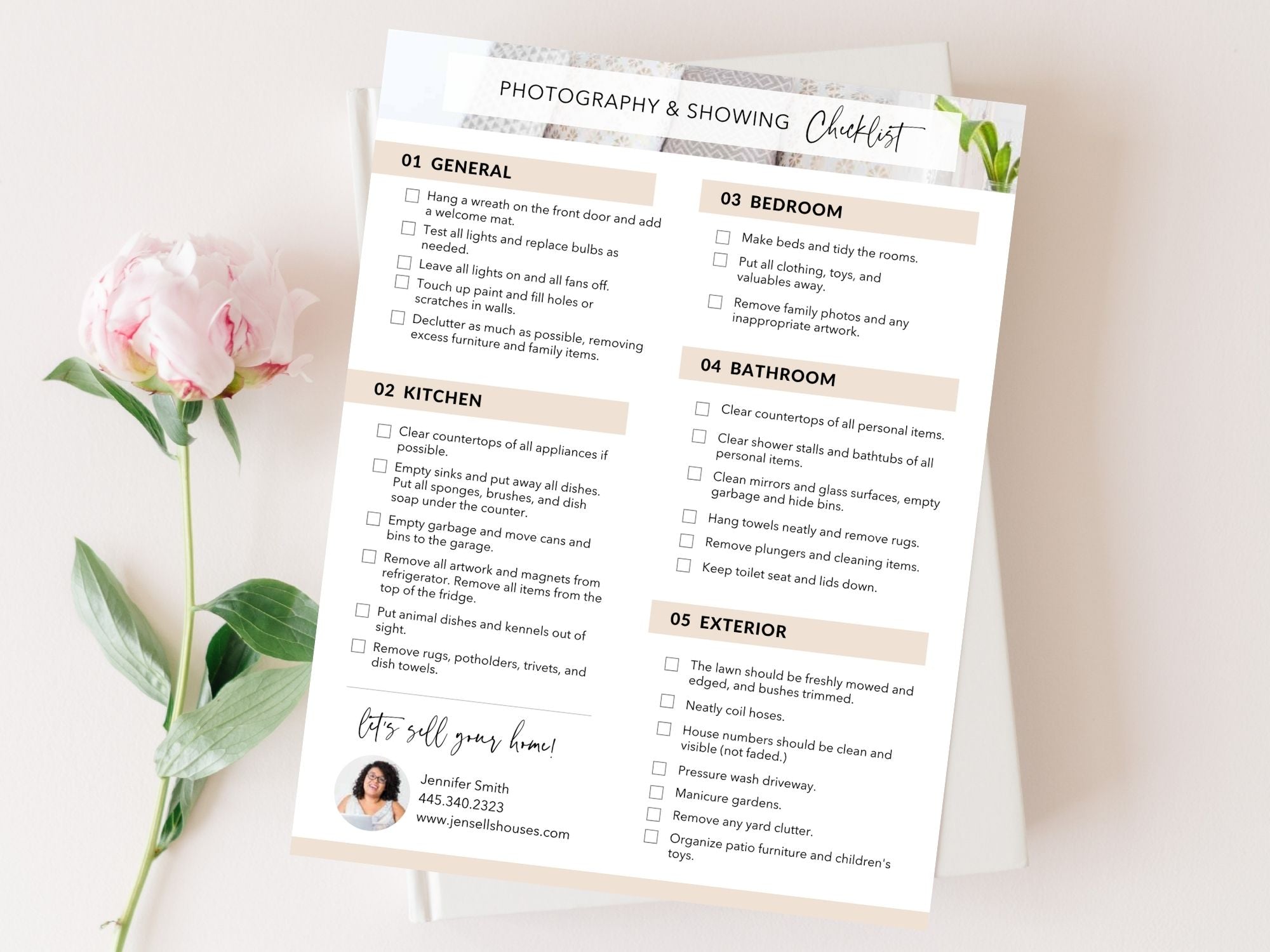 Real Estate Photography & Showing Checklist - Editable template for a seamless process in capturing stunning visuals and organizing effective property showings in the real estate market.