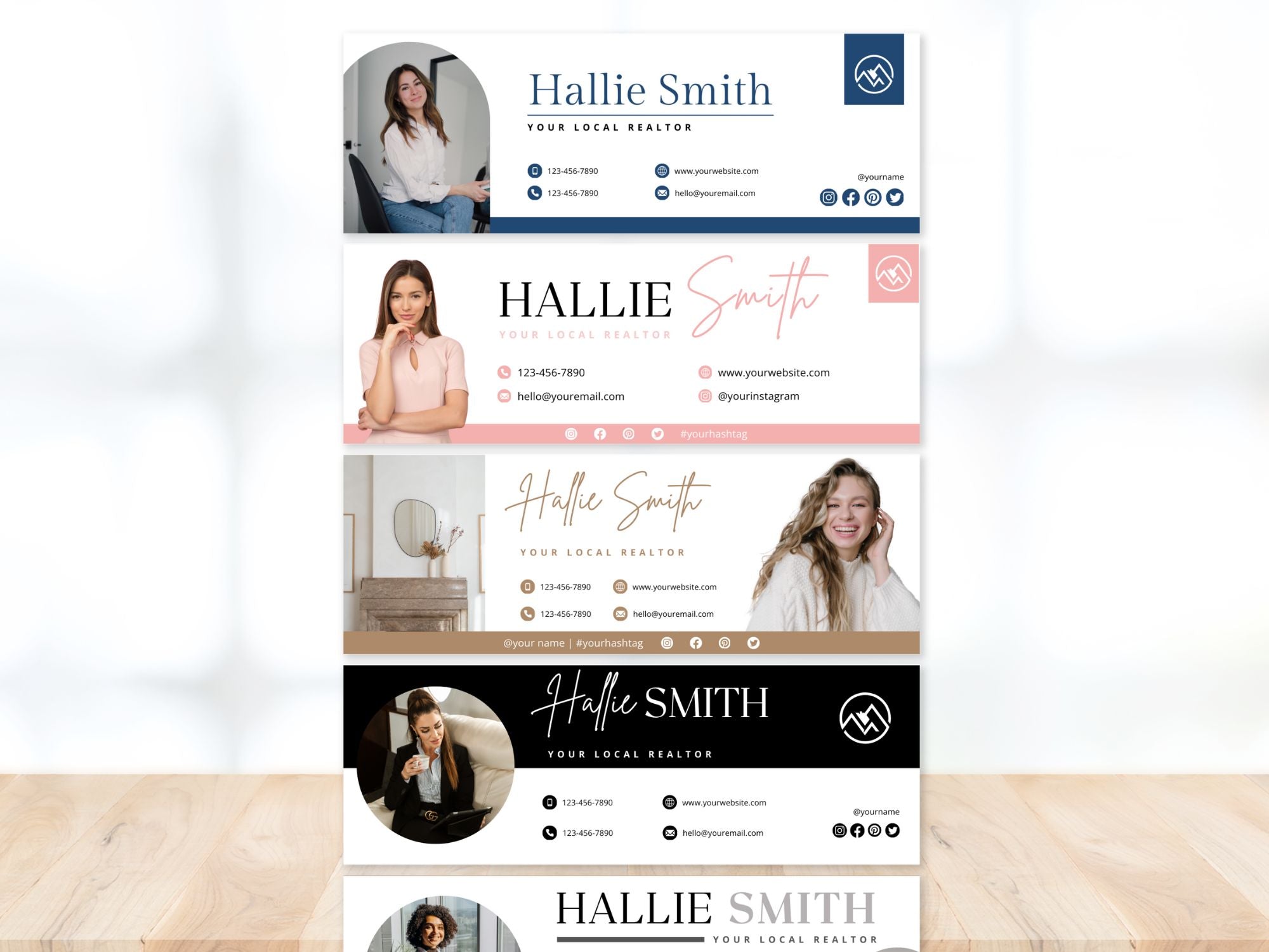 Real Estate Email Signatures Vol 01 - Professional email signatures for real estate professionals.