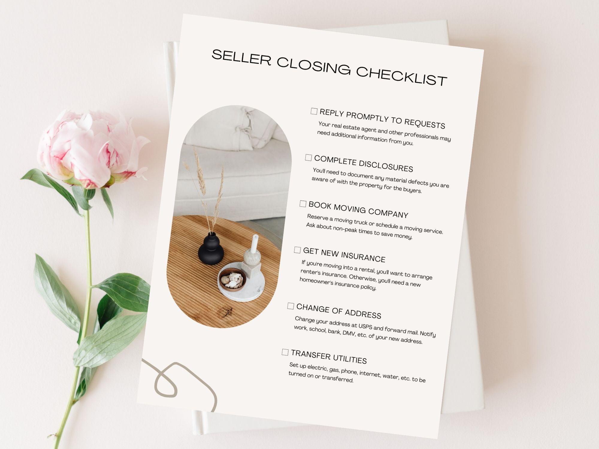Real Estate Luxury Seller Closing Checklist - Meticulous guide for a stress-free conclusion to high-end property transactions in the luxury real estate market.\