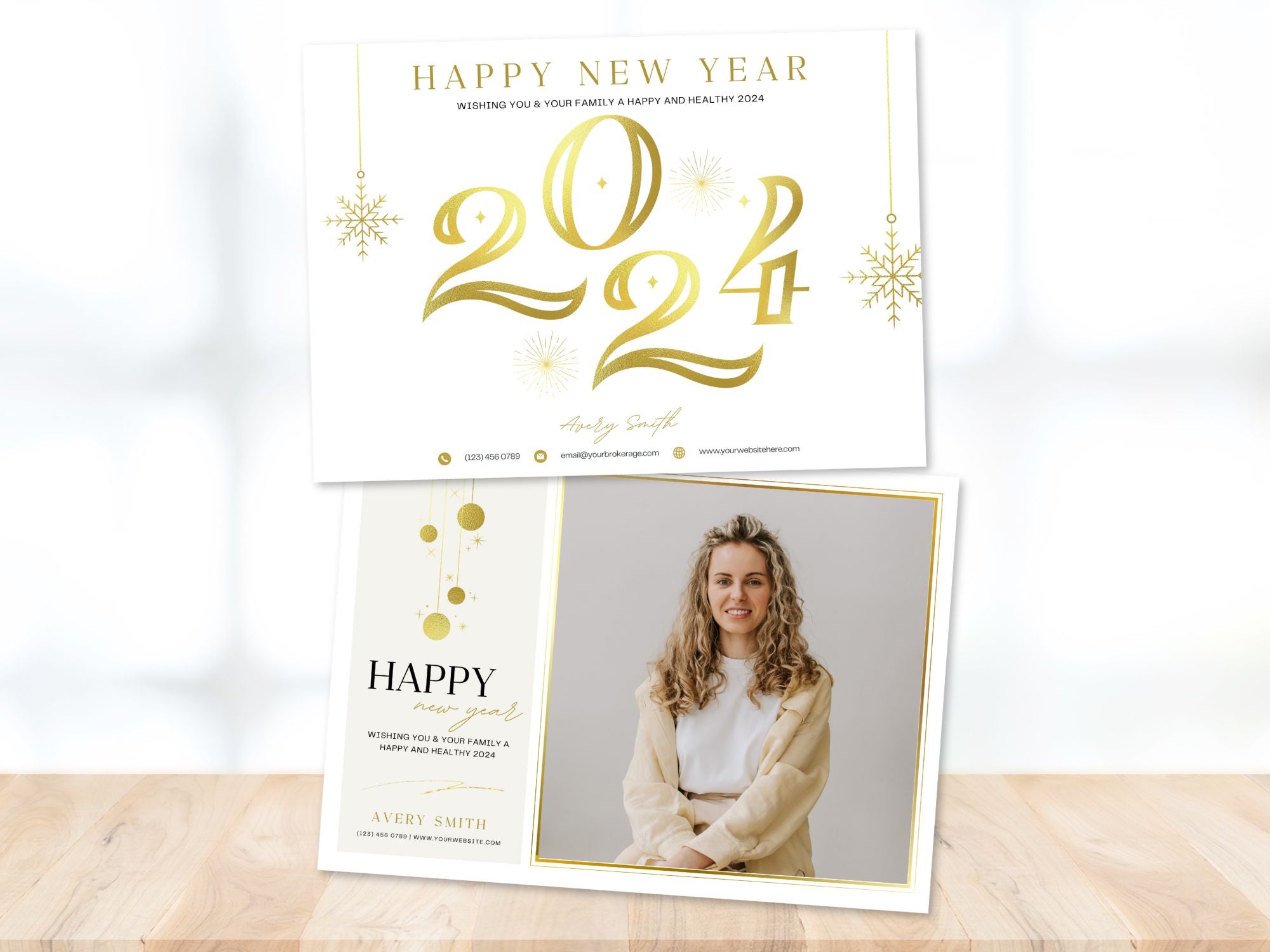 Real Estate Happy New Year Postcard 2024 Vol 02: Embracing the New Year with Warm Wishes for Clients and the Community