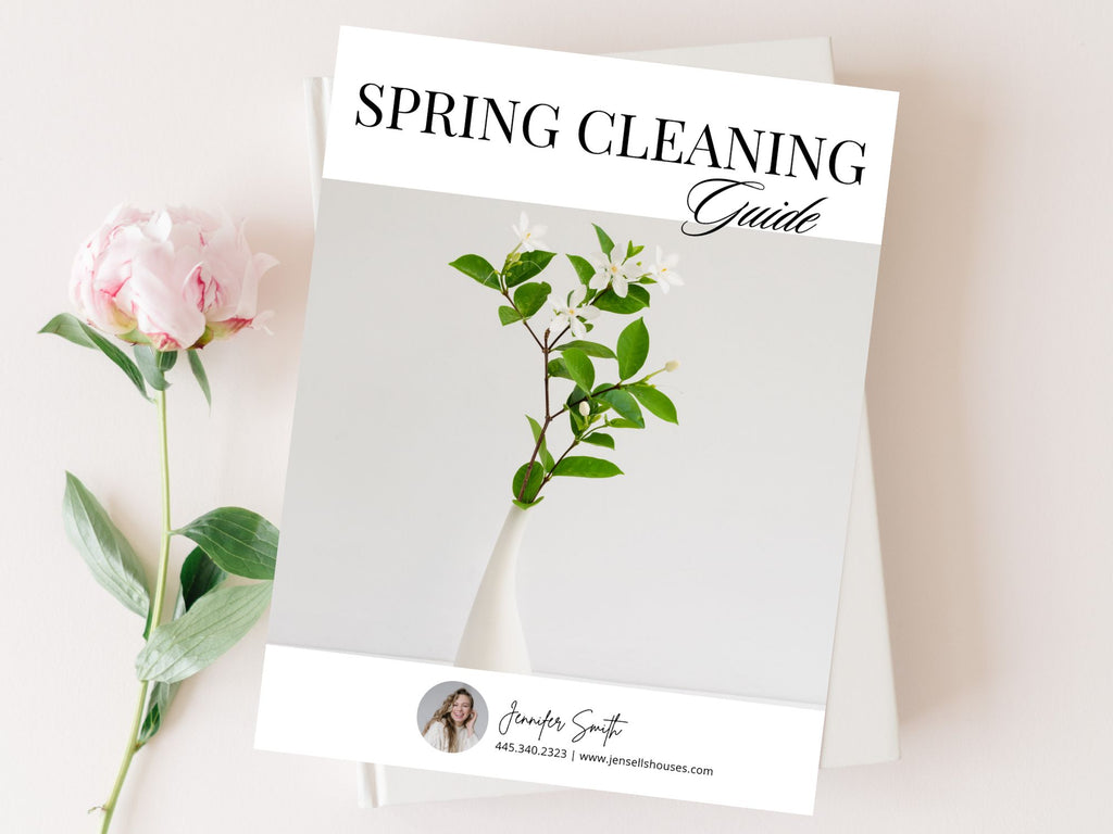 Spring Cleaning Guide with home organization and decluttering tips