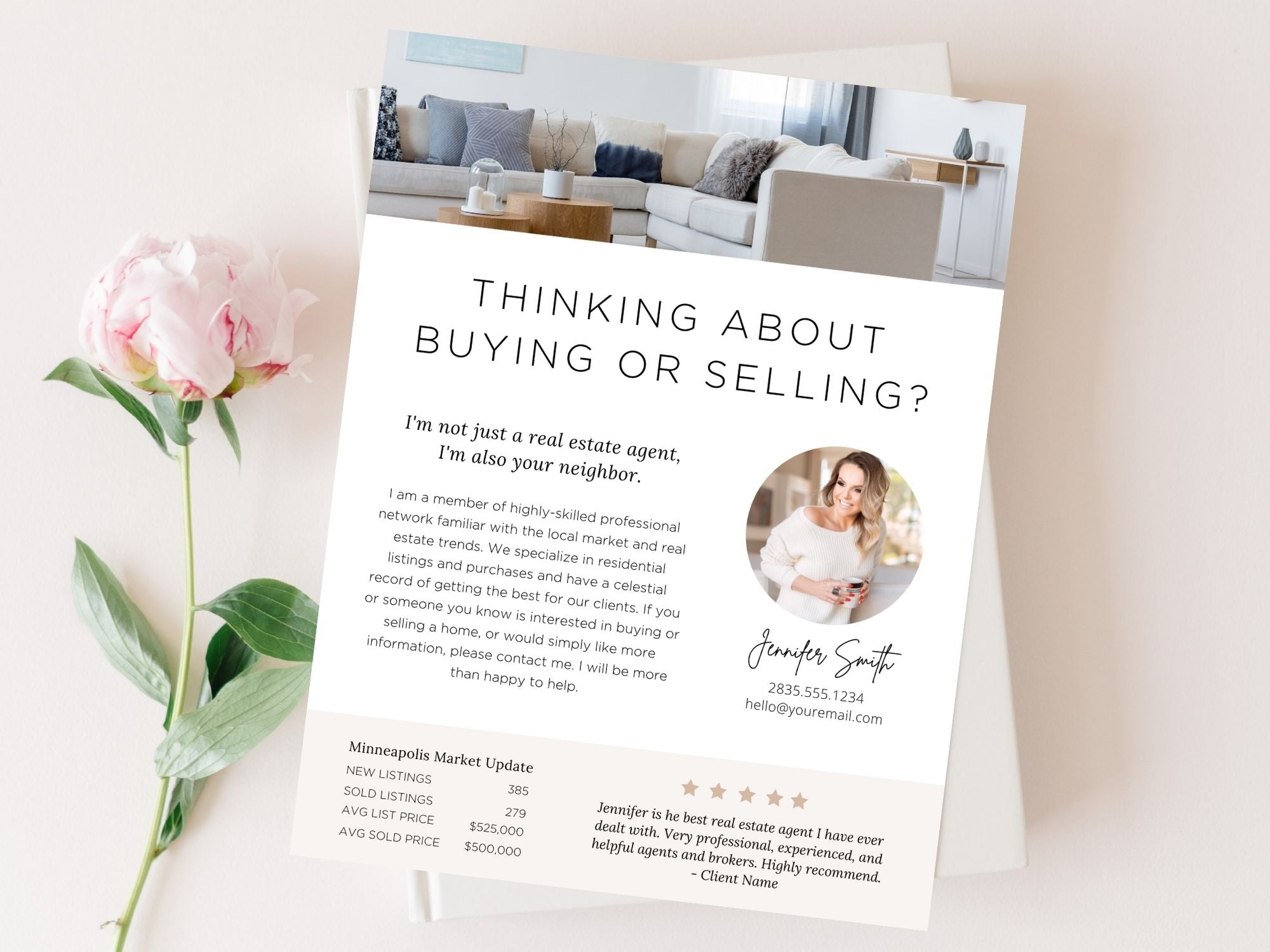 Real Estate Agent Introduction Letter - Professionally crafted letter introducing a real estate agent, highlighting expertise, dedication, and commitment to client success for building meaningful connections and establishing credibility.