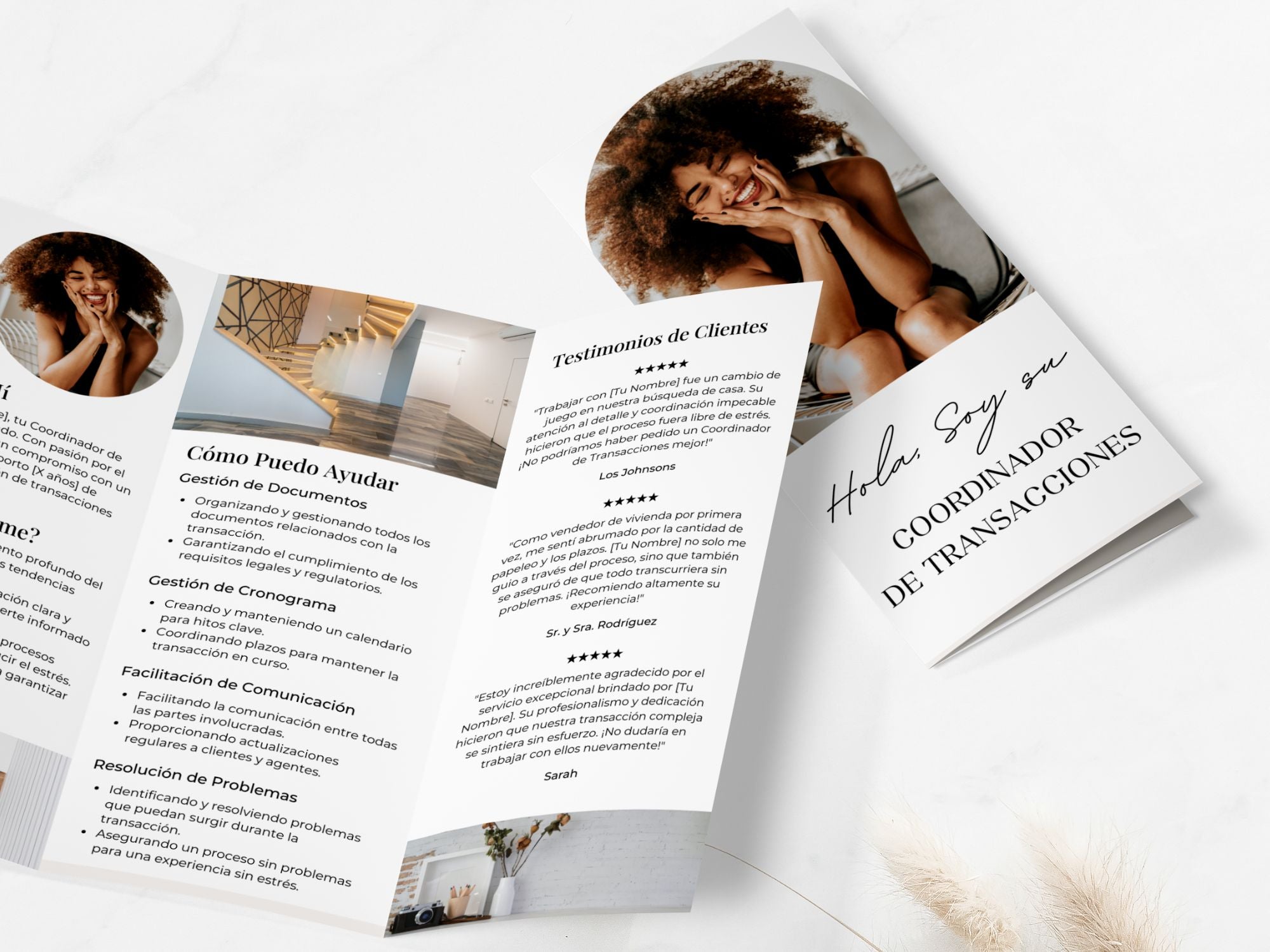 Spanish Transaction Coordinator Brochure - Impress your clients with clear communication and seamless transactions.