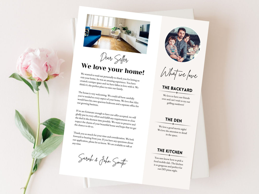 Home Offer Letter Vol 02 - Make a lasting impression with a professionally crafted buyer's letter.