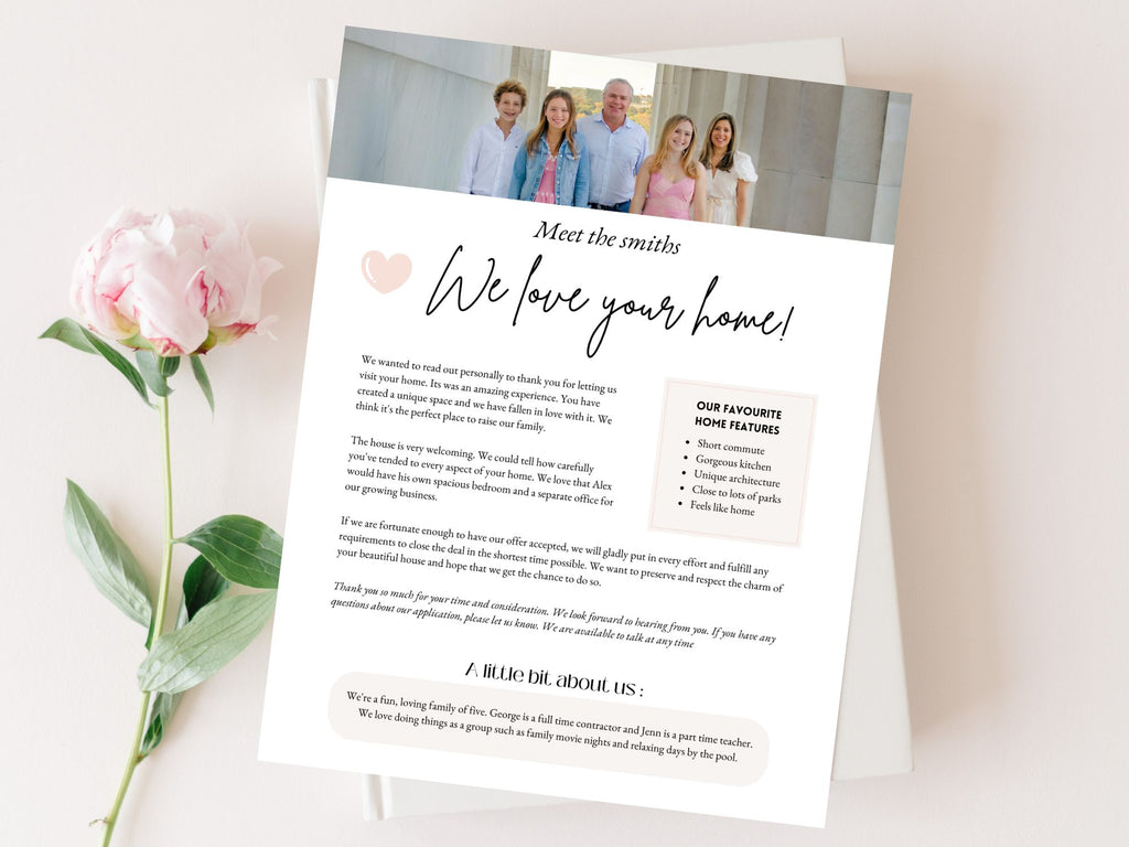 Home Offer Letter Vol 01 - Make a lasting impression with a professionally crafted buyer's letter.