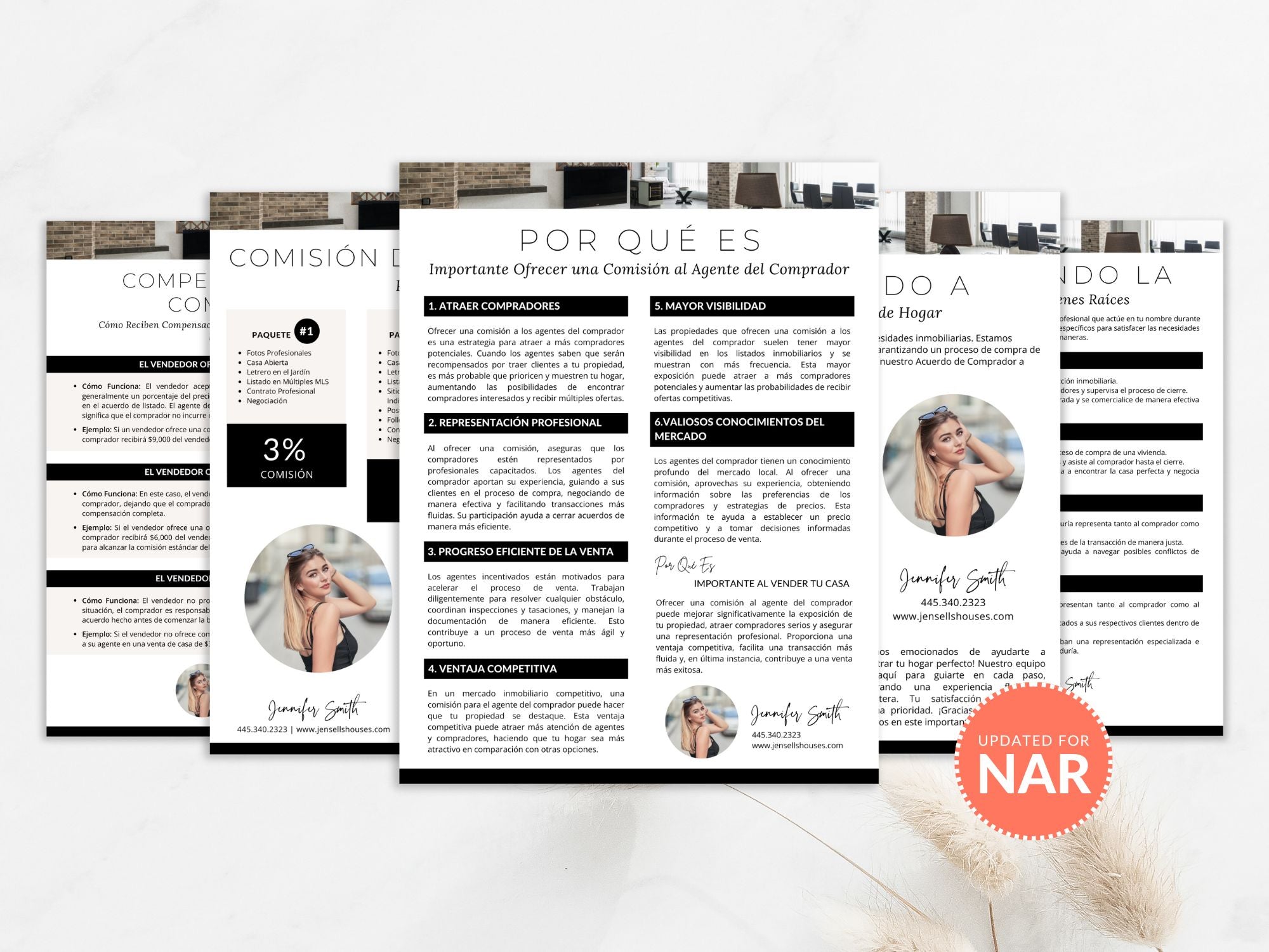Spanish Buyer Agent Commission Sheets Vol 02 - Real estate commission and representation
sheets in Spanish for agents and clients.