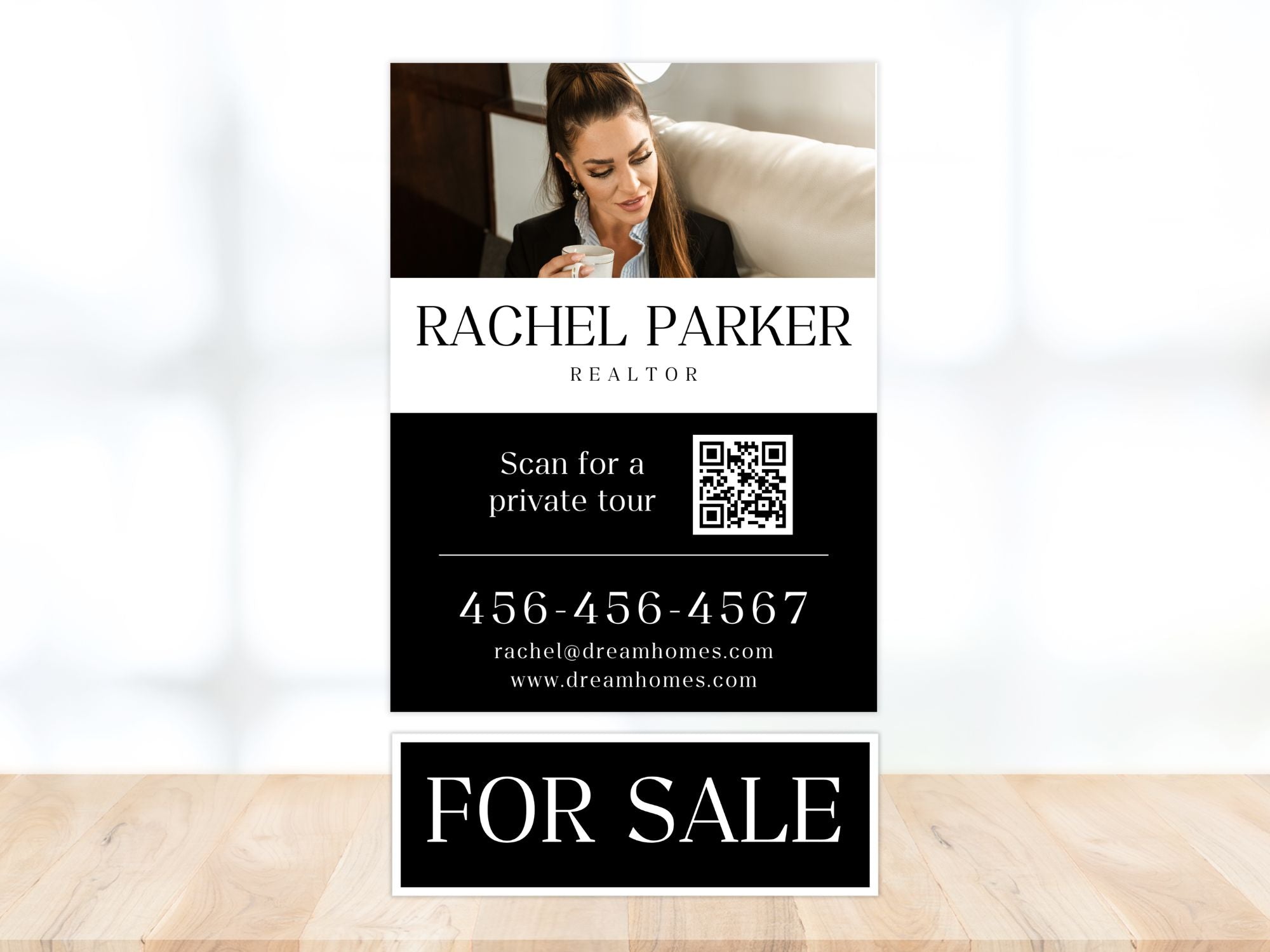Black Luxury Yard Signs - Elegant and sophisticated yard signs for premium real estate listings.
