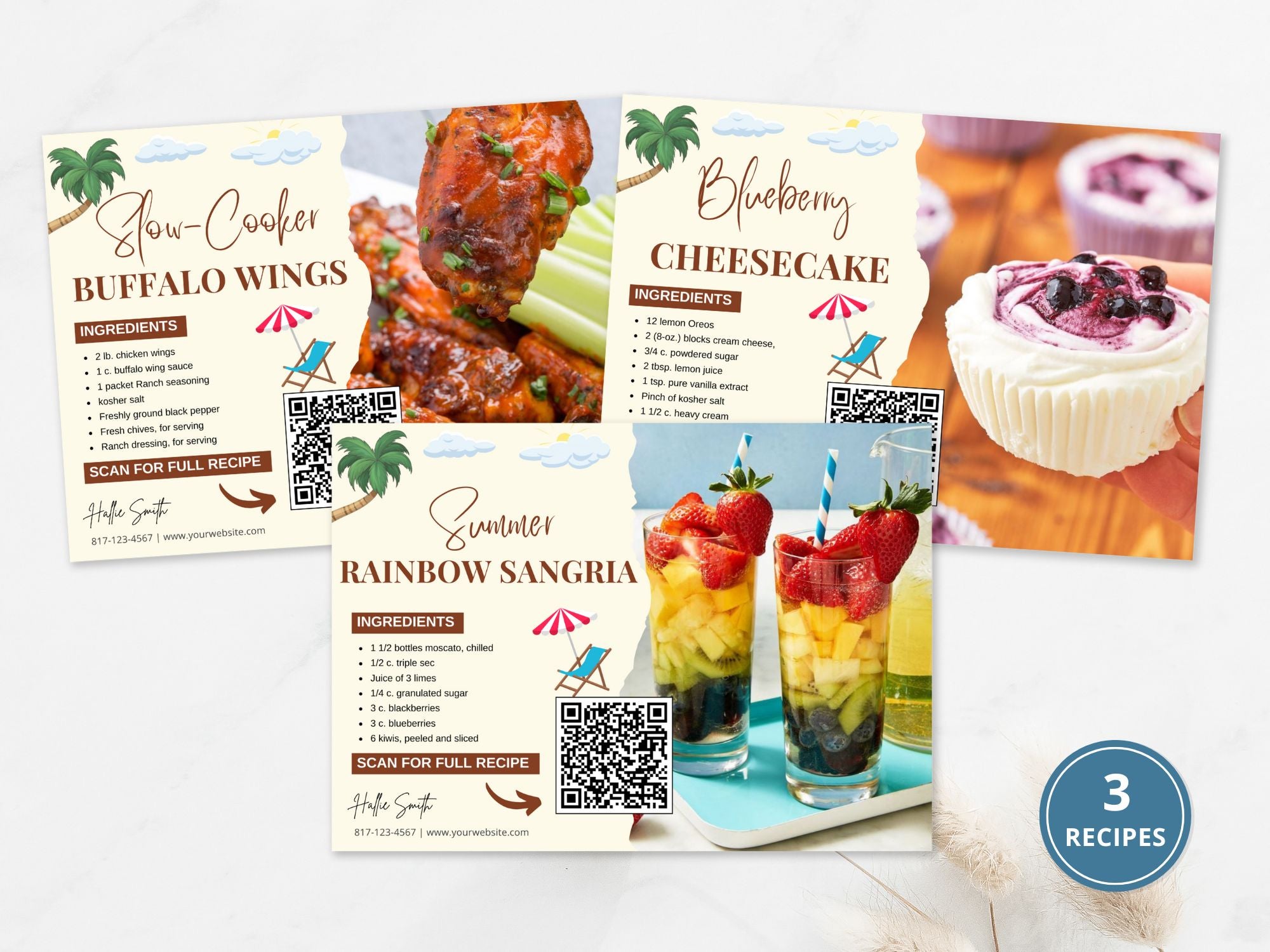 Summer Real Estate Recipe Postcards - Embrace the flavors of the season with refreshing recipes and vibrant postcards.