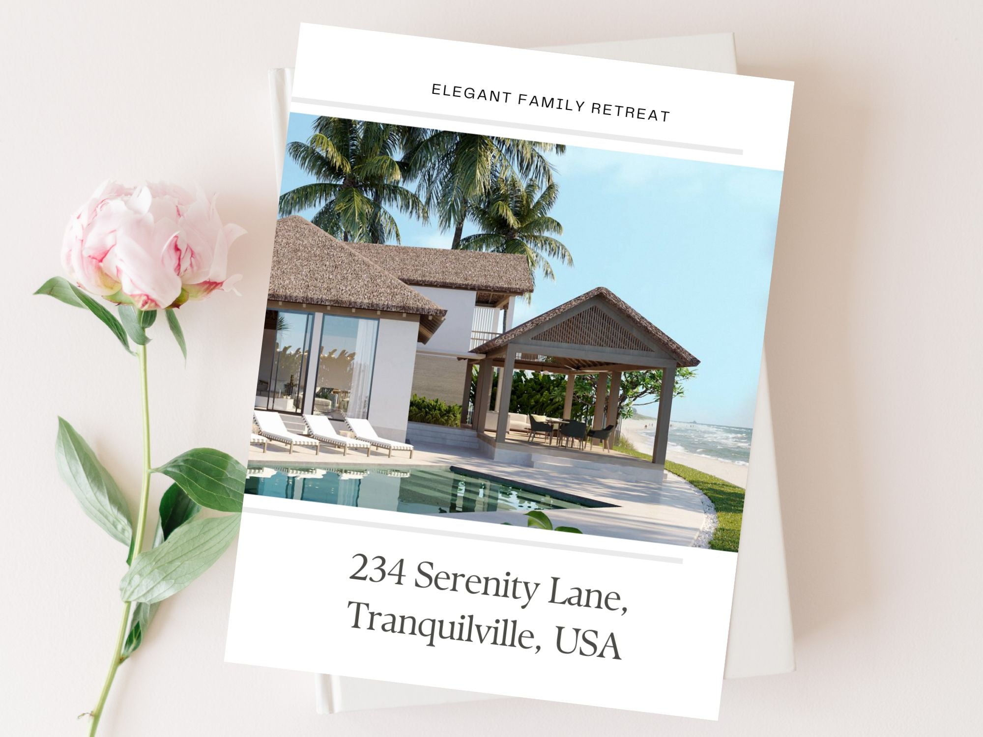 Real Estate Luxury Property Brochure - Exquisite design showcasing premium property details, captivating potential buyers with sophisticated visuals in luxury real estate marketing.