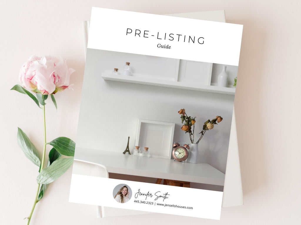 Minimal Pre-Listing Guide template for real estate agents to prepare sellers for the listing
process.