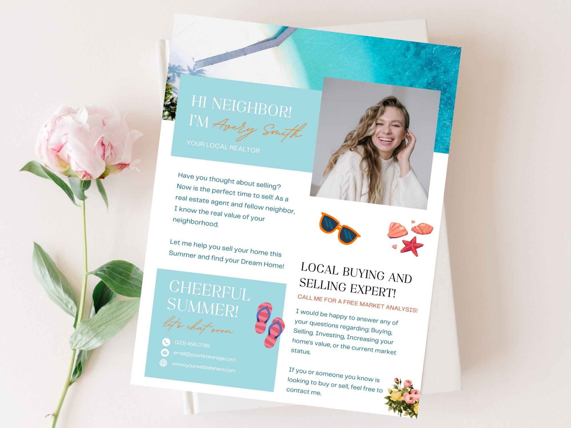 Summer Hi Neighbor Letter - Foster a sense of community in your neighborhood with our friendly letter.