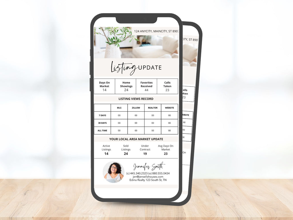 Textable Listing Market Update - Convenient mobile notifications for real estate market updates.