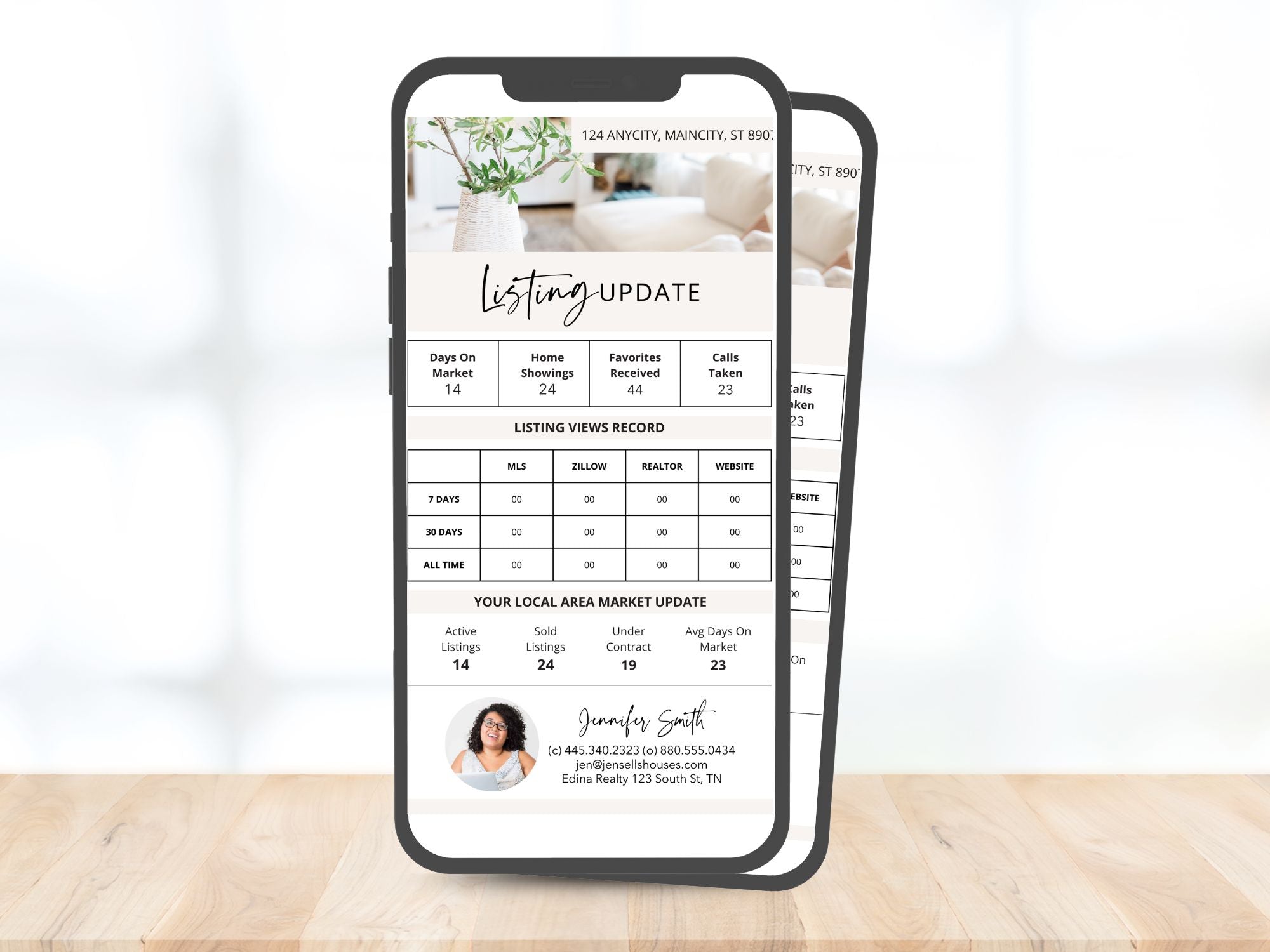 Textable Listing Market Update - Convenient mobile notifications for real estate market updates.