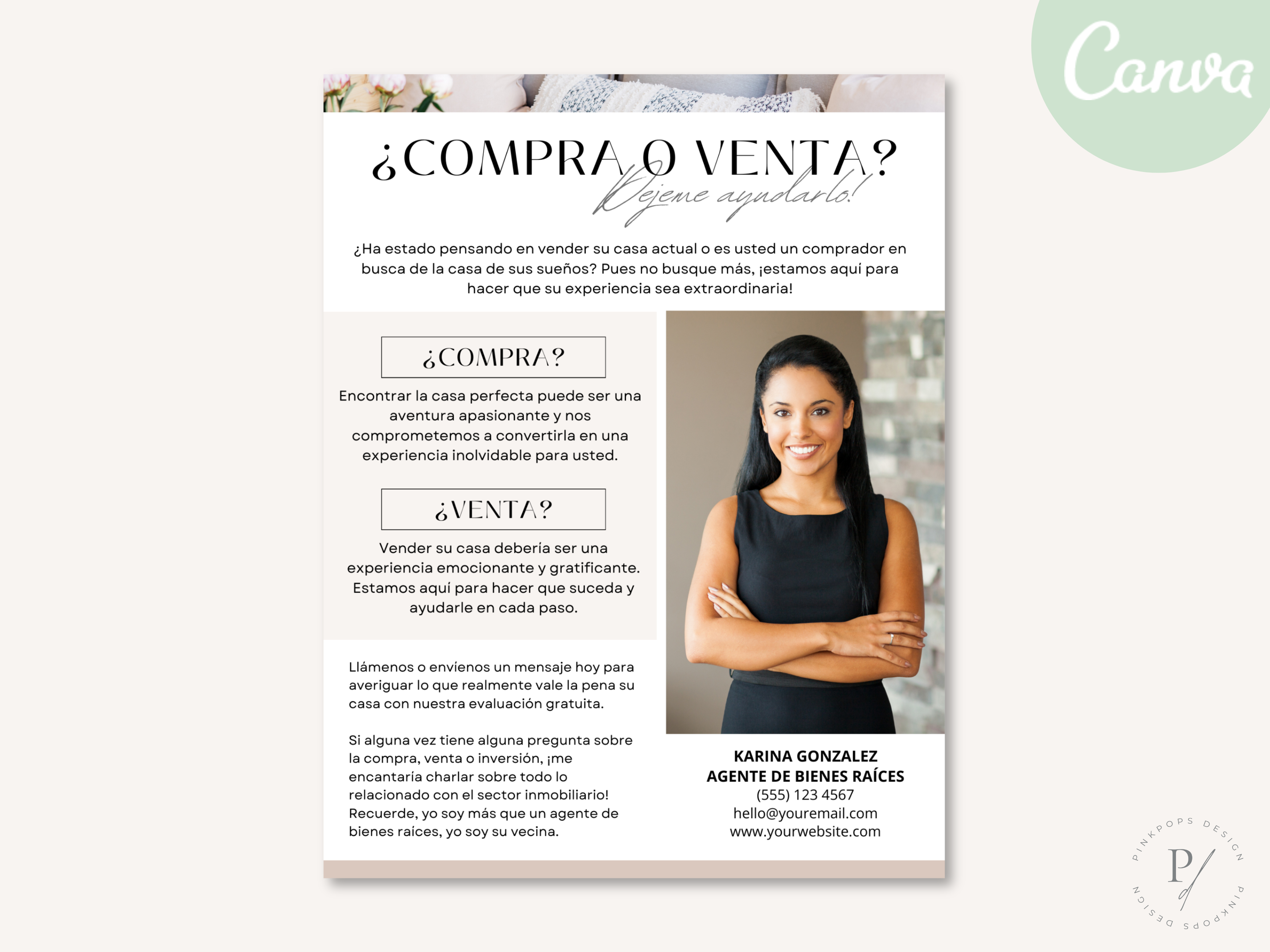 Spanish Buying or Selling Real Estate Letter Vol. 01 - Enhance confidence in property transactions with a personalized introduction and trusted real estate services.