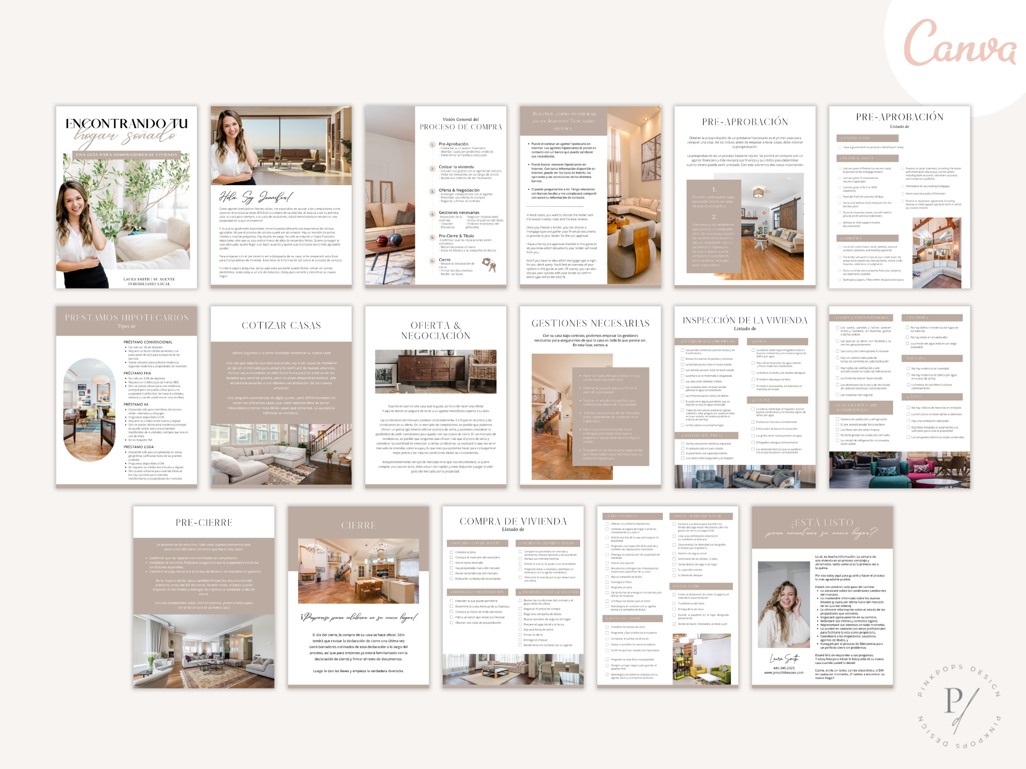 Spanish Modern Buyer and Seller Guides Vol 01- Informative guides for Spanish-speaking  clients.