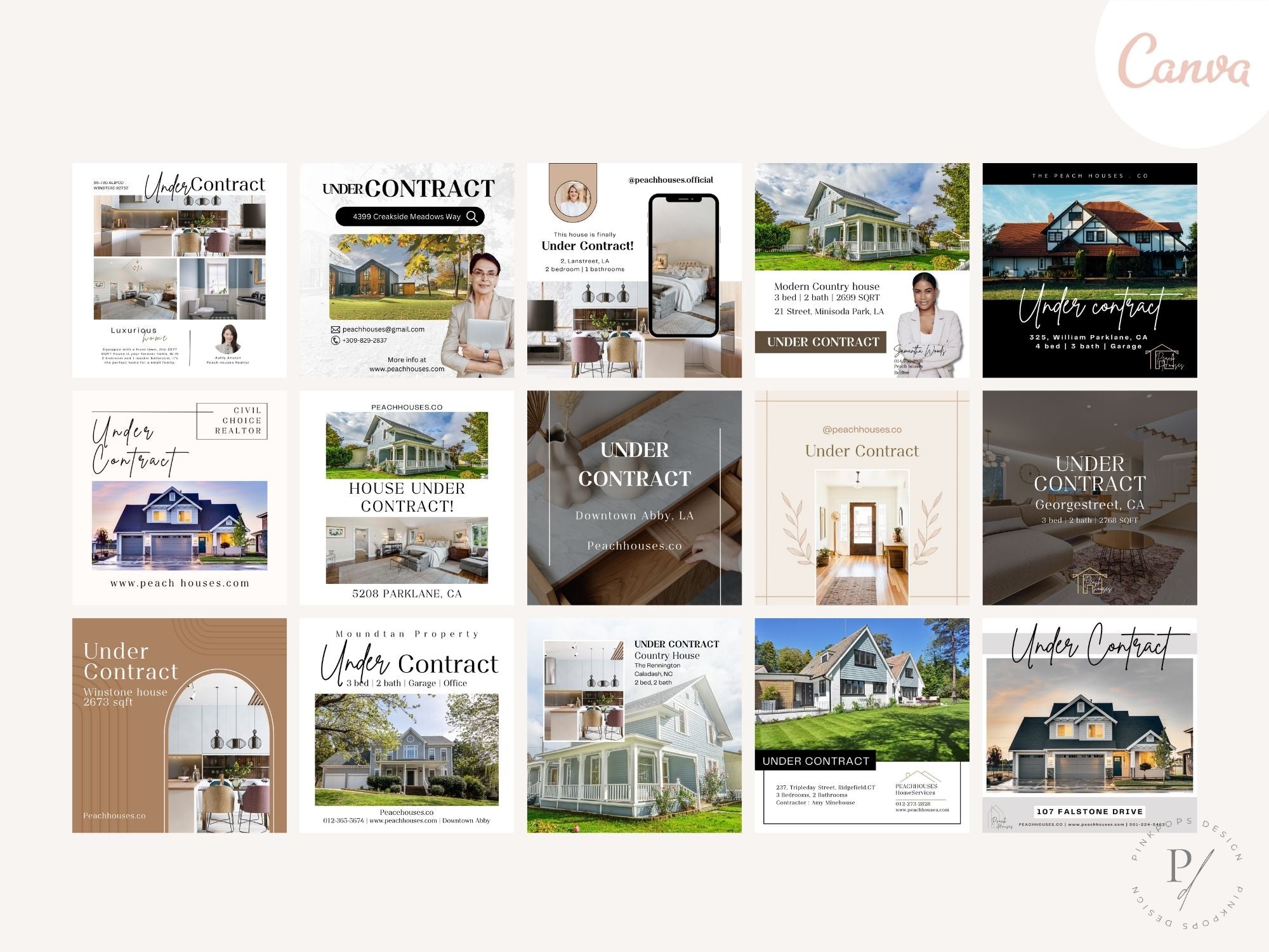 Under Contract Instagram Posts - Celebrate real estate successes with captivating visuals.