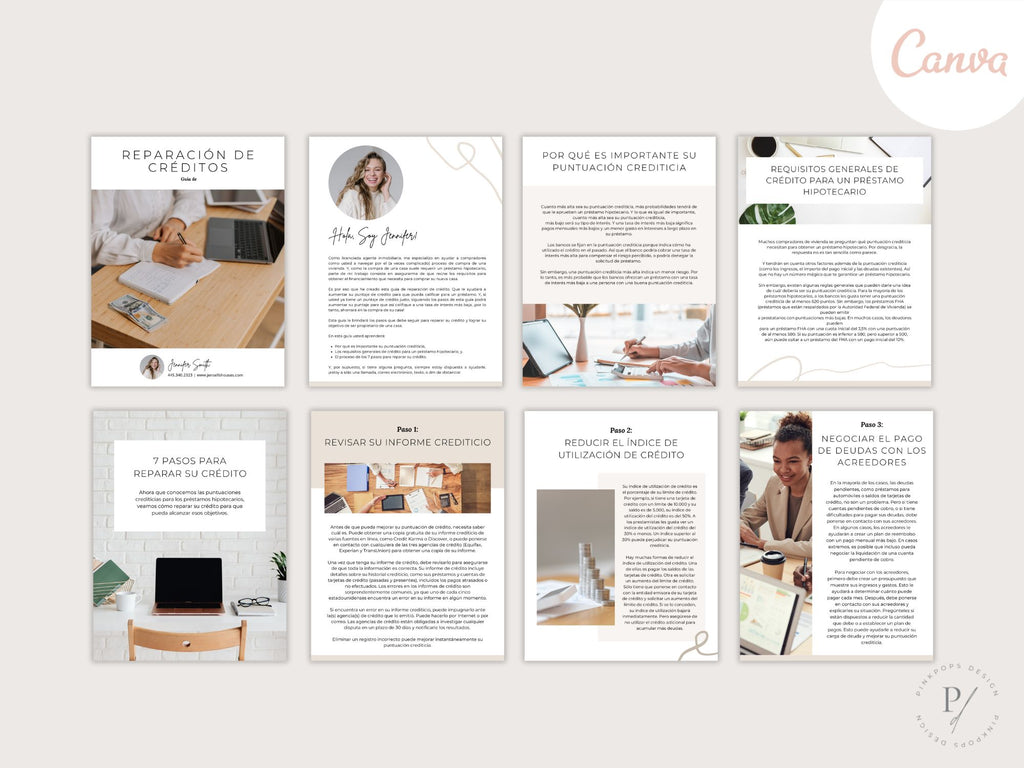 Spanish Minimal Credit Repair Guide - Financial guide in Spanish designed to improve and manage your credit history efficiently.