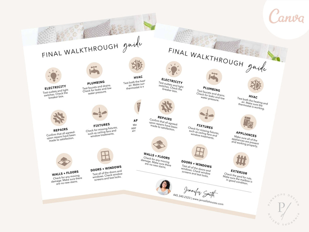 Real Estate Final Walkthrough Guide - Editable template for ensuring a thorough final walkthrough and providing a detailed process for finalizing real estate transactions.