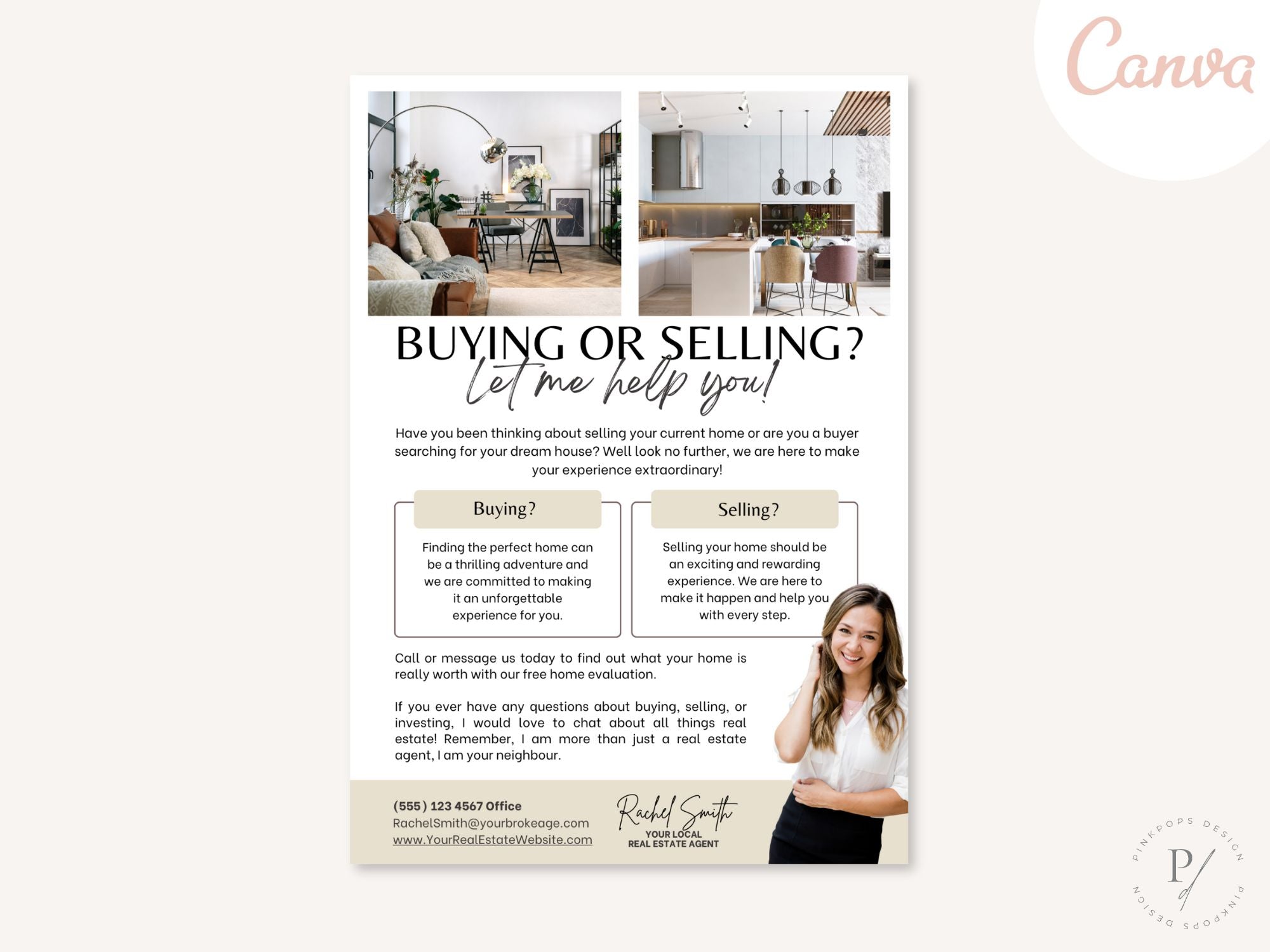 Buying or Selling Real Estate Letter Vol 03 - Professionally designed real estate letter template for impactful communication.