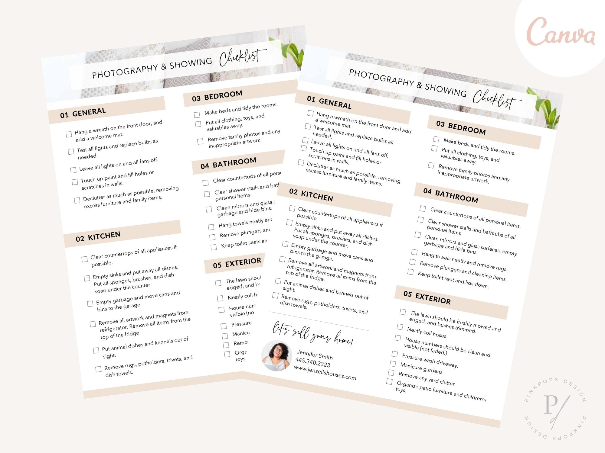 Real Estate Photography & Showing Checklist - Editable template for a seamless process in capturing stunning visuals and organizing effective property showings in the real estate market.