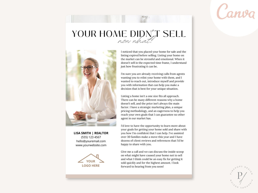 Expired Listing Real Estate Letter Vol 02 - Targeted letter designed to rekindle interest in expired listings, showcasing real estate expertise and providing compelling insights.