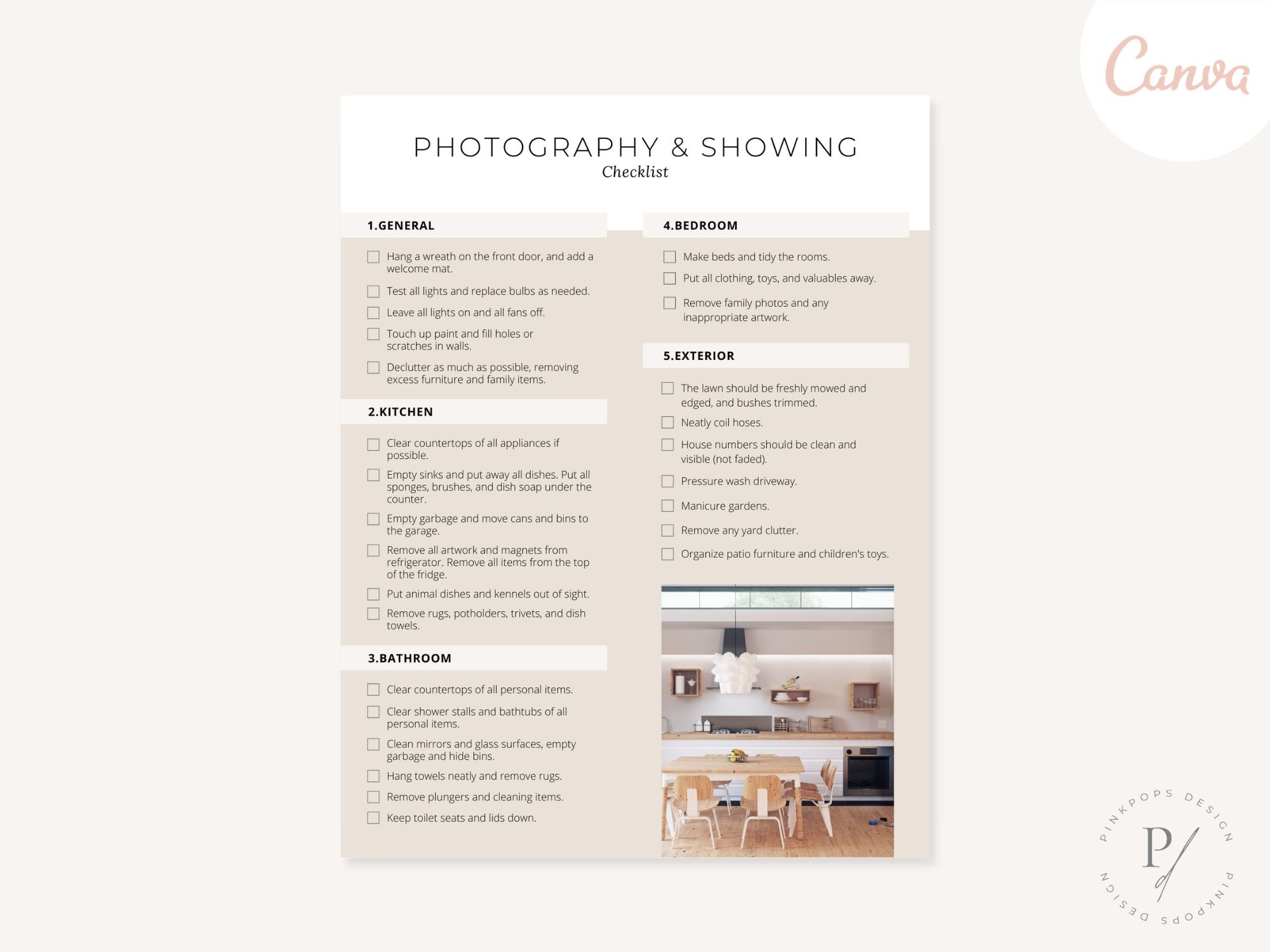 Real Estate Luxury Photography & Showing Checklist - Detailed guide for visually captivating presentations in the luxury real estate market.