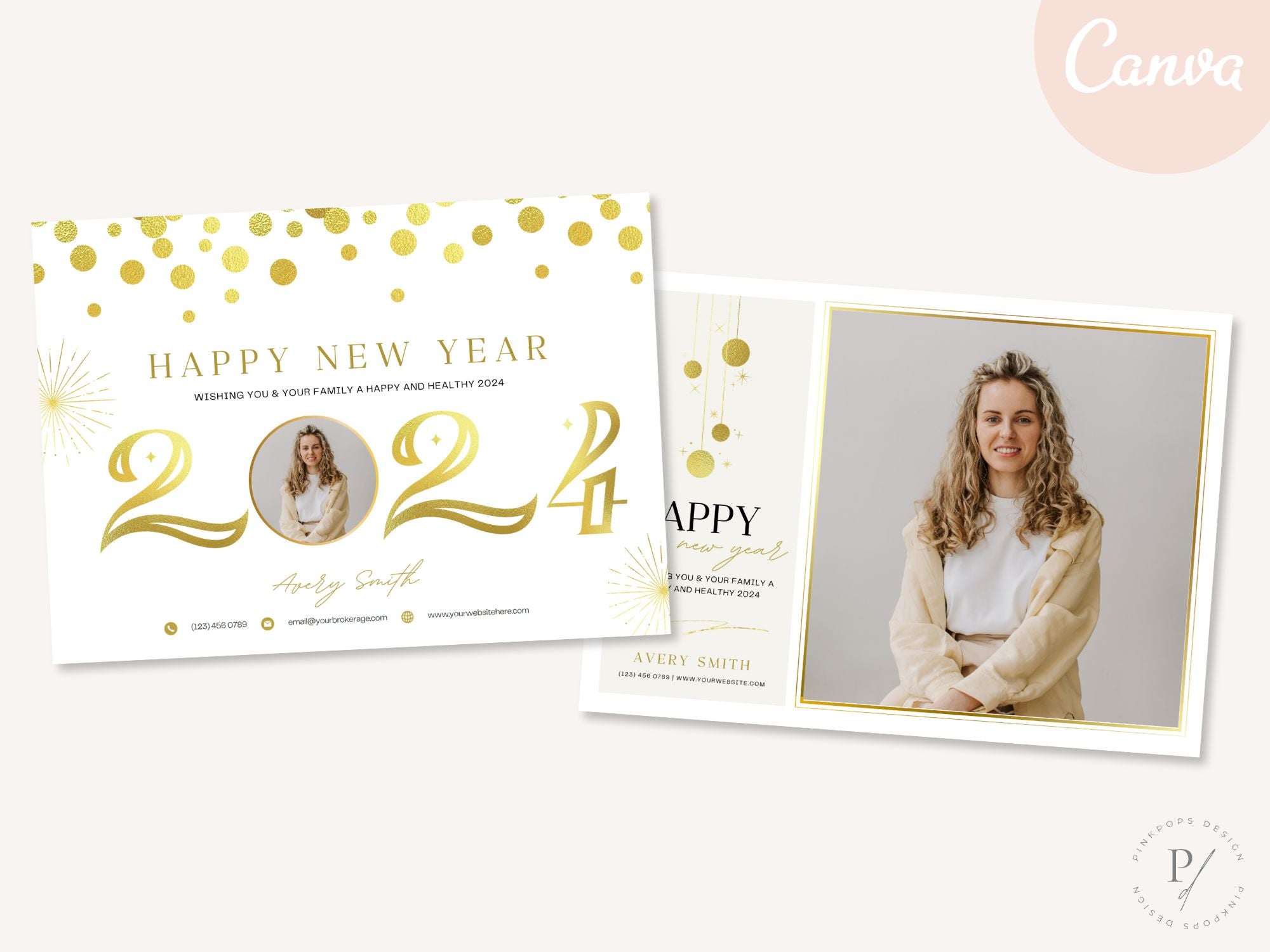 Real Estate Happy New Year Postcard 2024 Vol 01: Welcoming the New Year with Warm Wishes for Clients and the Community