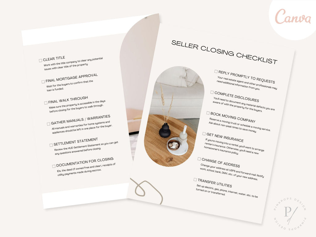 Real Estate Luxury Seller Closing Checklist - Meticulous guide for a stress-free conclusion to high-end property transactions in the luxury real estate market.