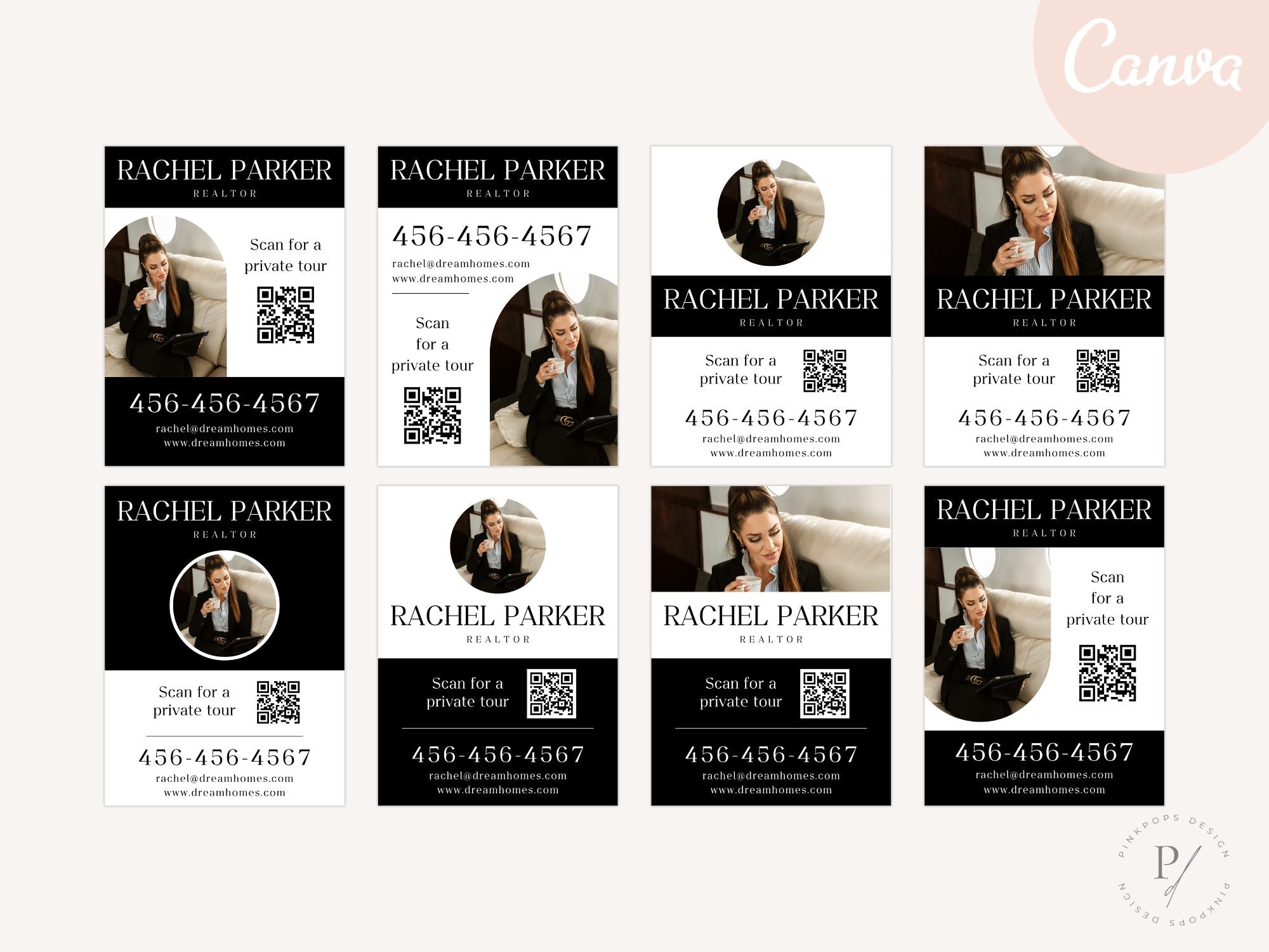 Black Luxury Yard Signs - Elegant and sophisticated yard signs for premium real estate listings.