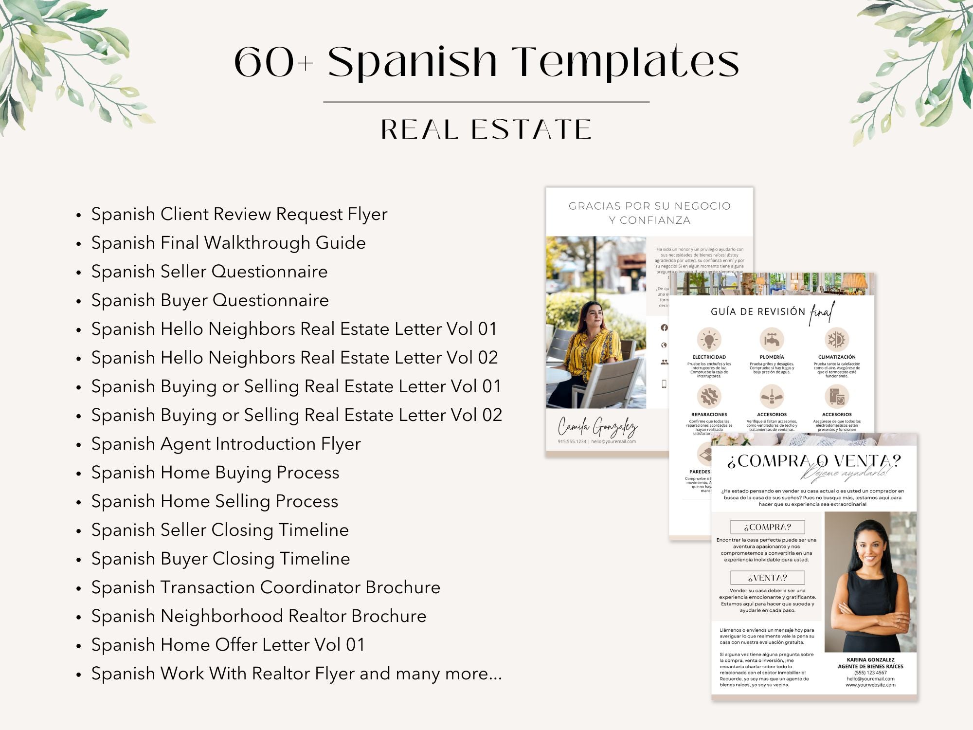 Spanish Real Estate Bundle - Boost your real estate business with our resources in Spanish.