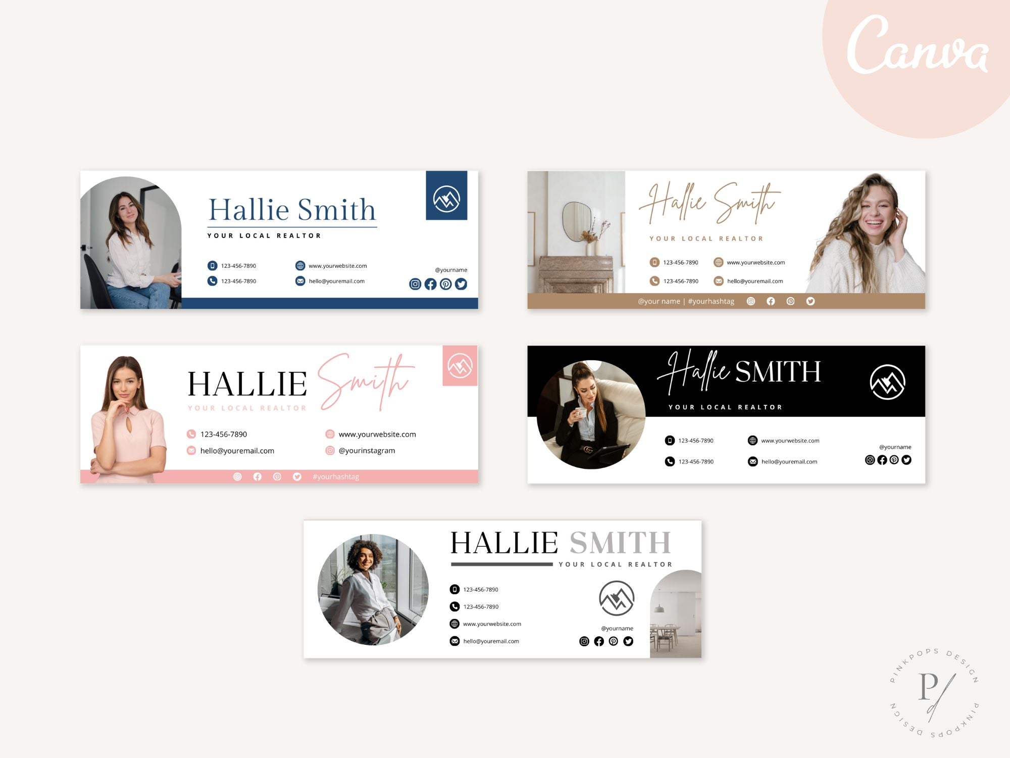 Real Estate Email Signatures Vol 01 - Professional email signatures for real estate professionals.