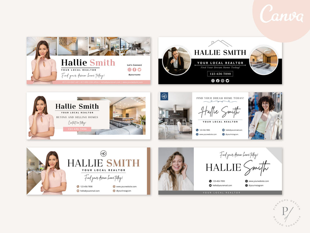 Real Estate Facebook Covers Vol 01 - Professionally designed covers for real estate professionals' Facebook pages.