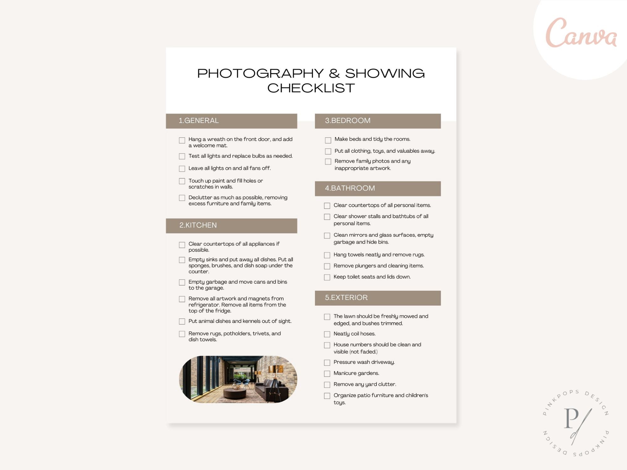 Real Estate Luxury Photography & Showing Checklist - Detailed guide for flawless presentations in the luxury real estate market.
