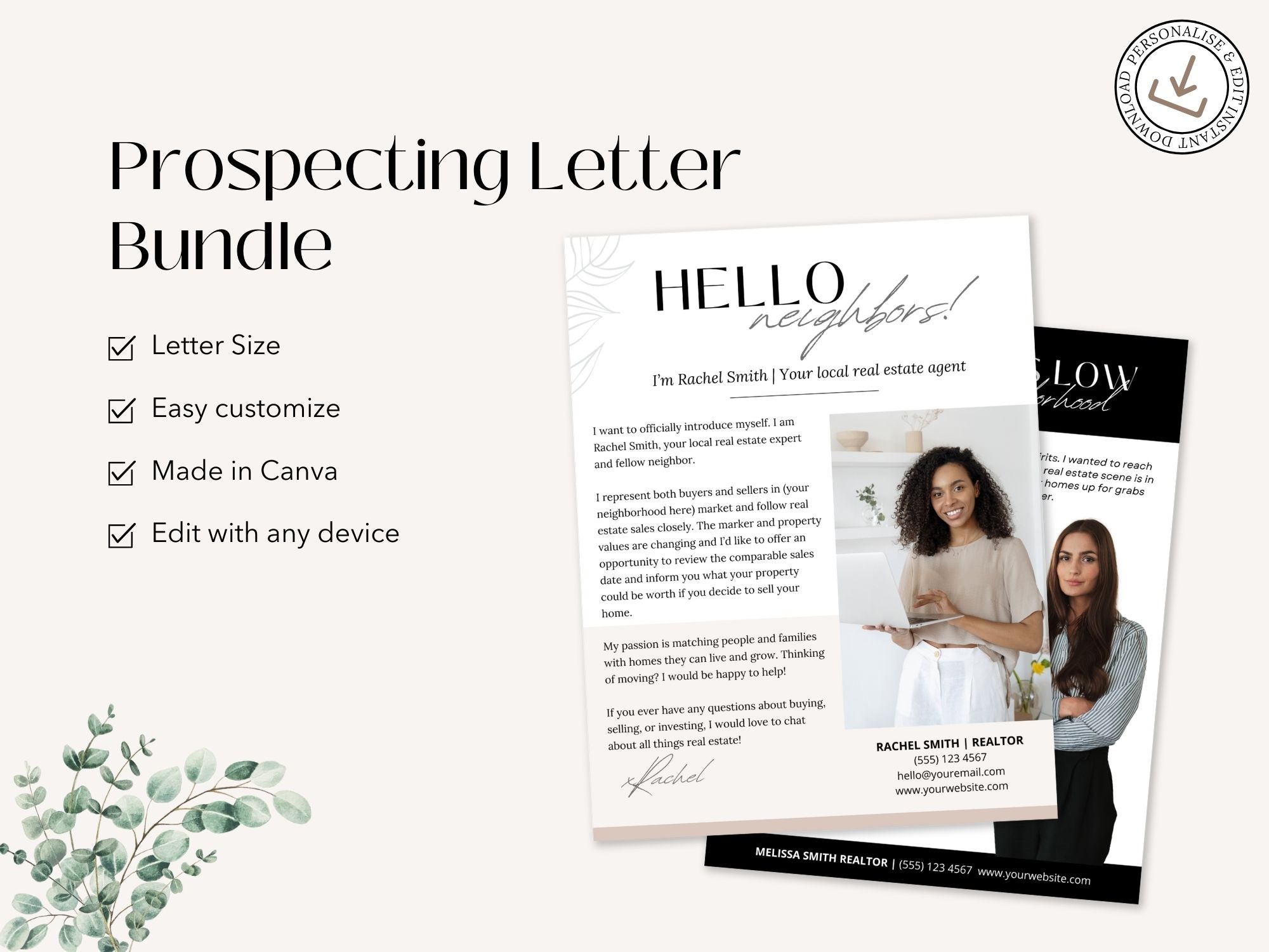 Real Estate Prospecting Letter Bundle - Win more clients with professionally crafted letters.
