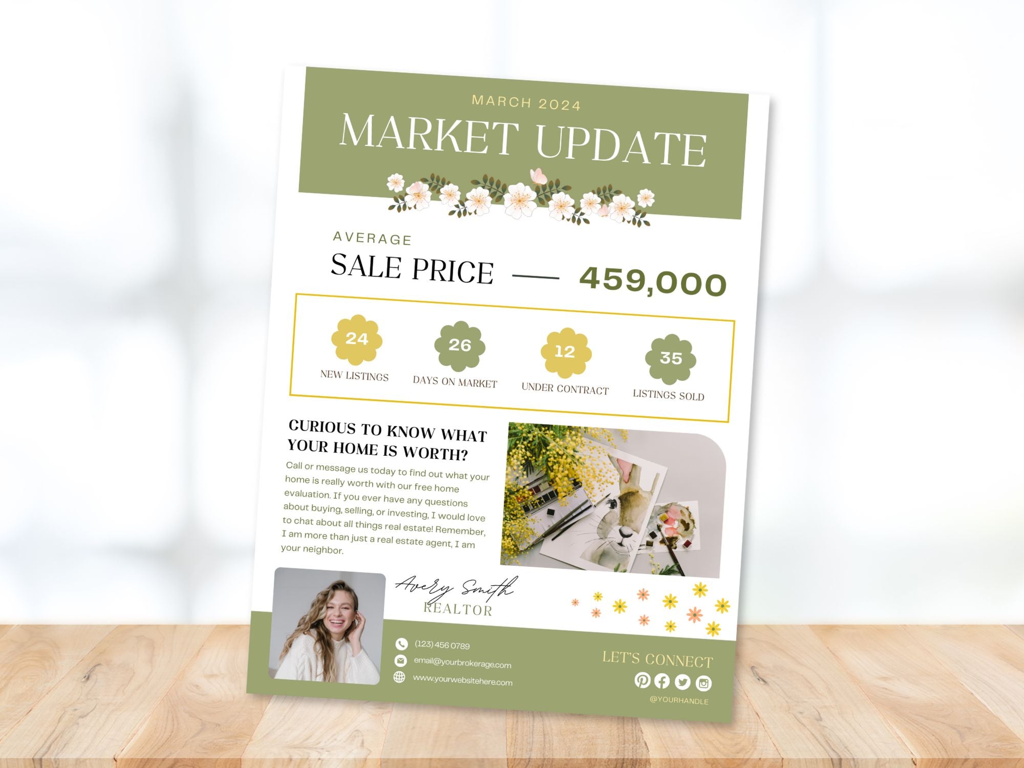 Spring Market Update Flyer - Professionally designed real estate flyer with essential market insights for the spring season.