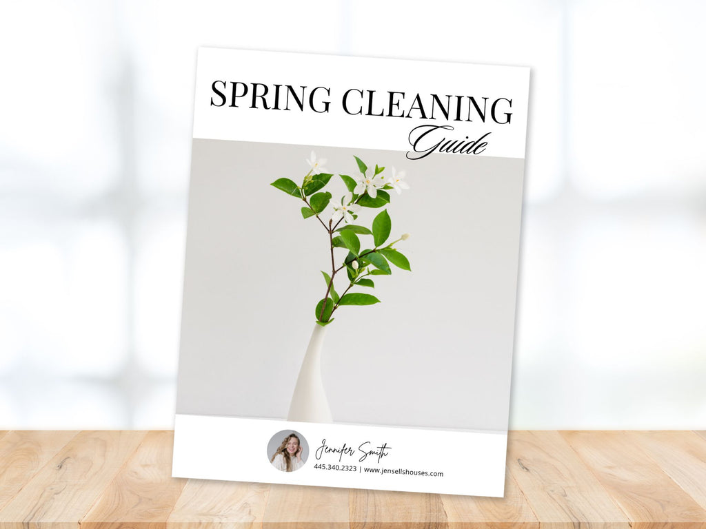 Spring Cleaning Guide with home organization and decluttering tips