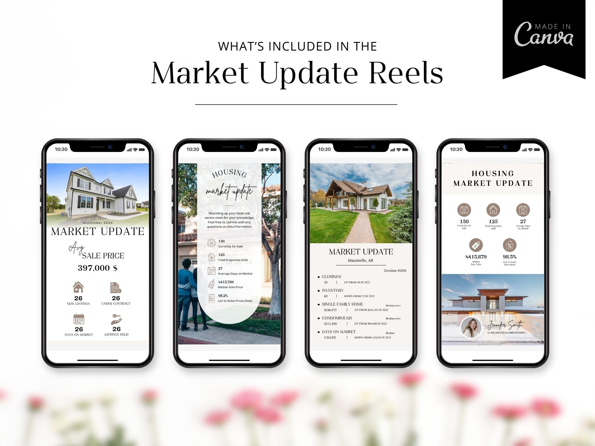 Real estate market update reels with trends, insights, and statistics for informed decision-making.