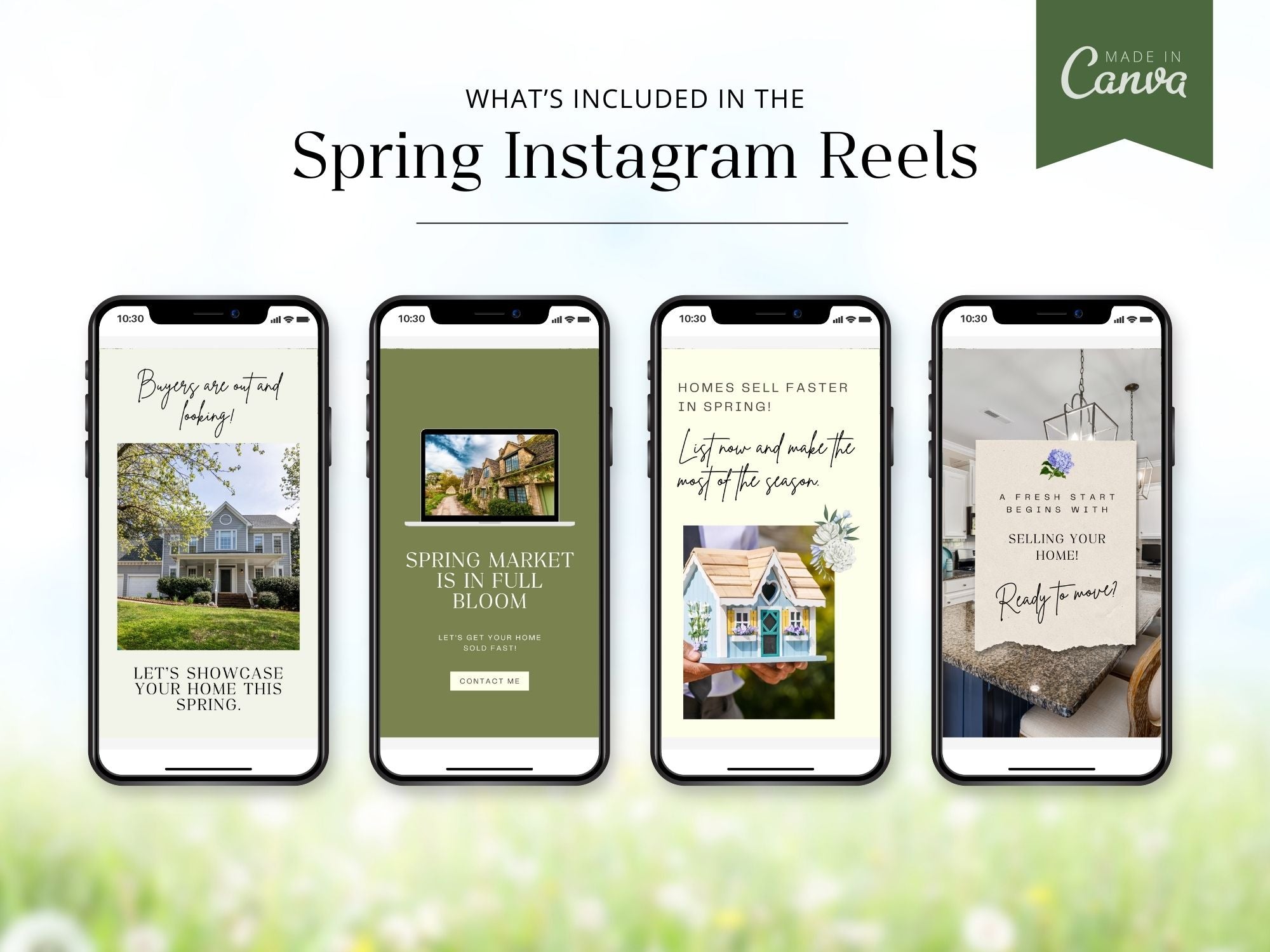 Spring-themed Instagram Reels for real estate marketing