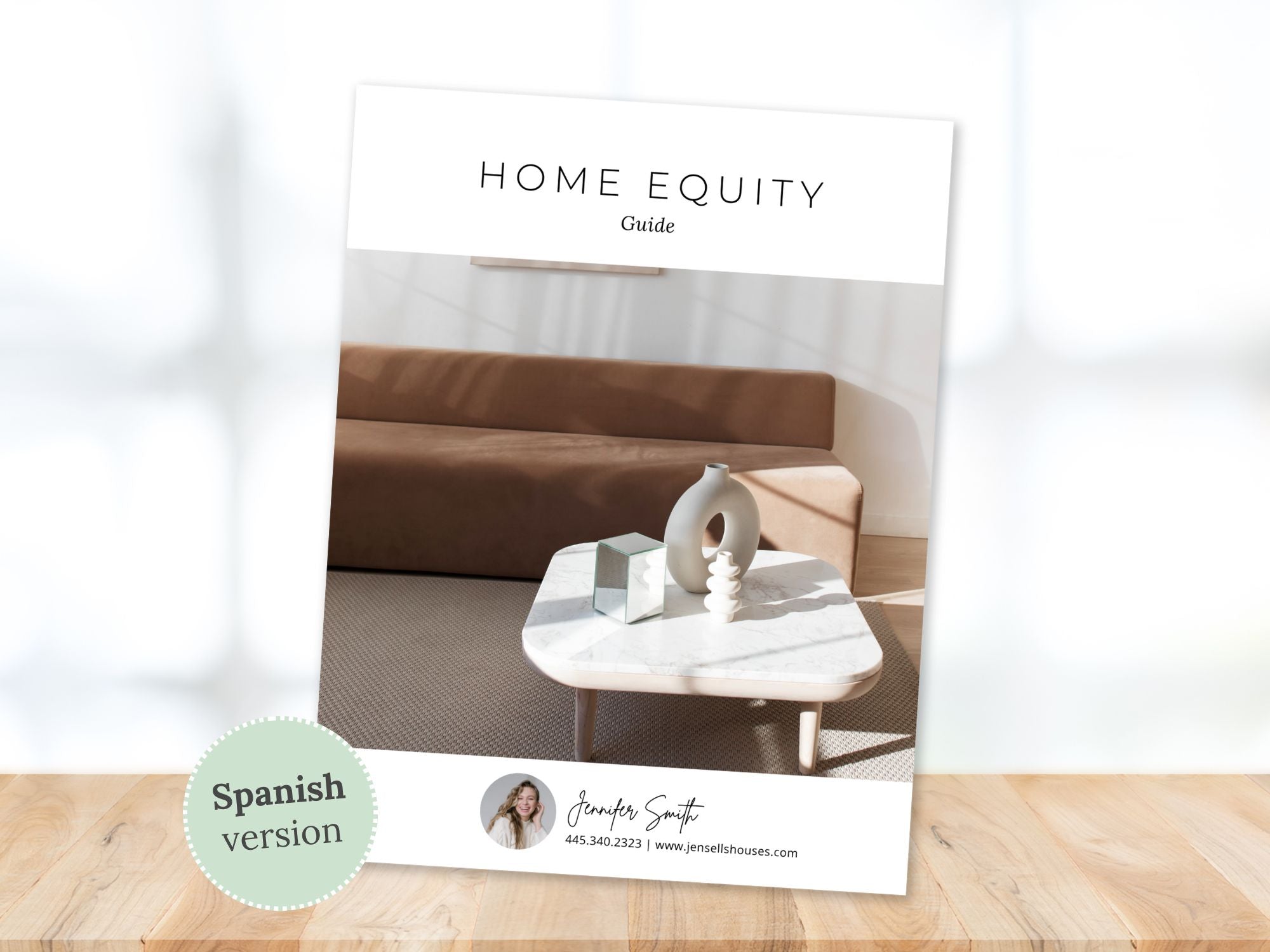 Minimal Spanish home equity guide with essential information for homeowners.
