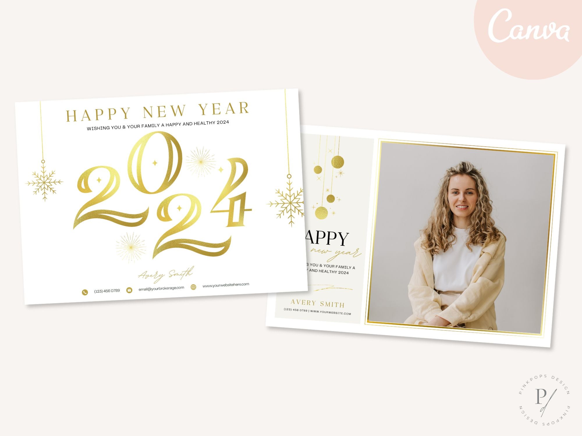 Real Estate Happy New Year Postcard 2024 Vol 02: Embracing the New Year with Warm Wishes for Clients and the Community