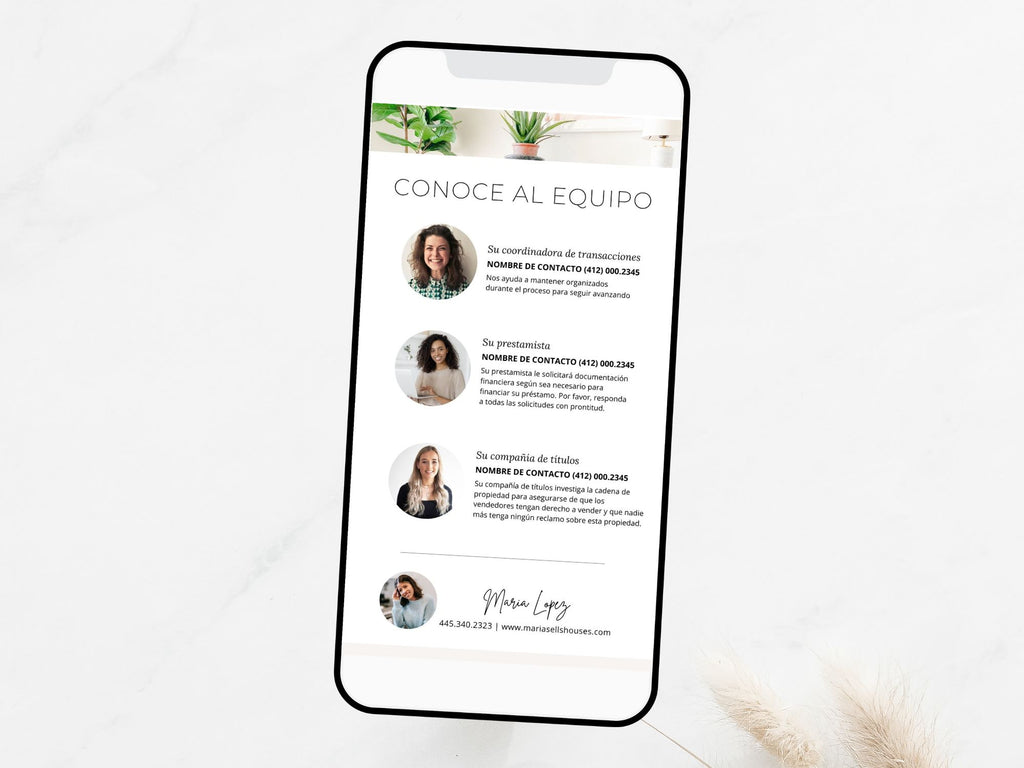 Spanish Textable Meet The Team - Introduce your team in Spanish with a textable message, sharing information about team members and creating a personalized and welcoming connection with Spanish-speaking clients.