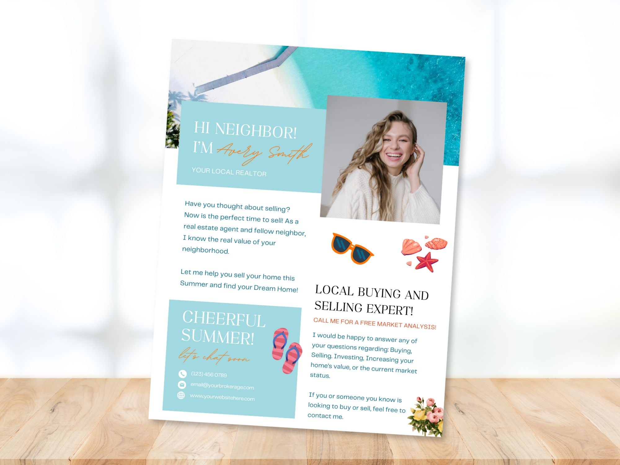 Summer Hi Neighbor Letter - Foster a sense of community in your neighborhood with our friendly letter.