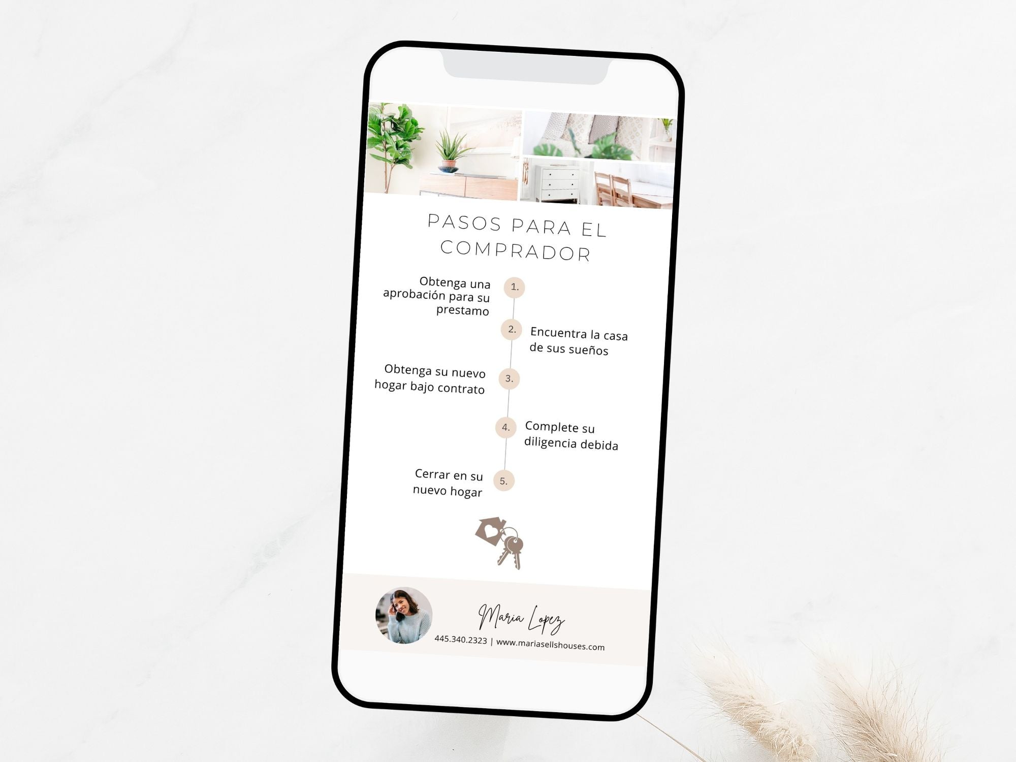 Spanish Textable Buyer & Seller Roadmap - Navigate the real estate journey in Spanish with a textable roadmap, guiding clients through the buying and selling process for valuable insights and a seamless experience.