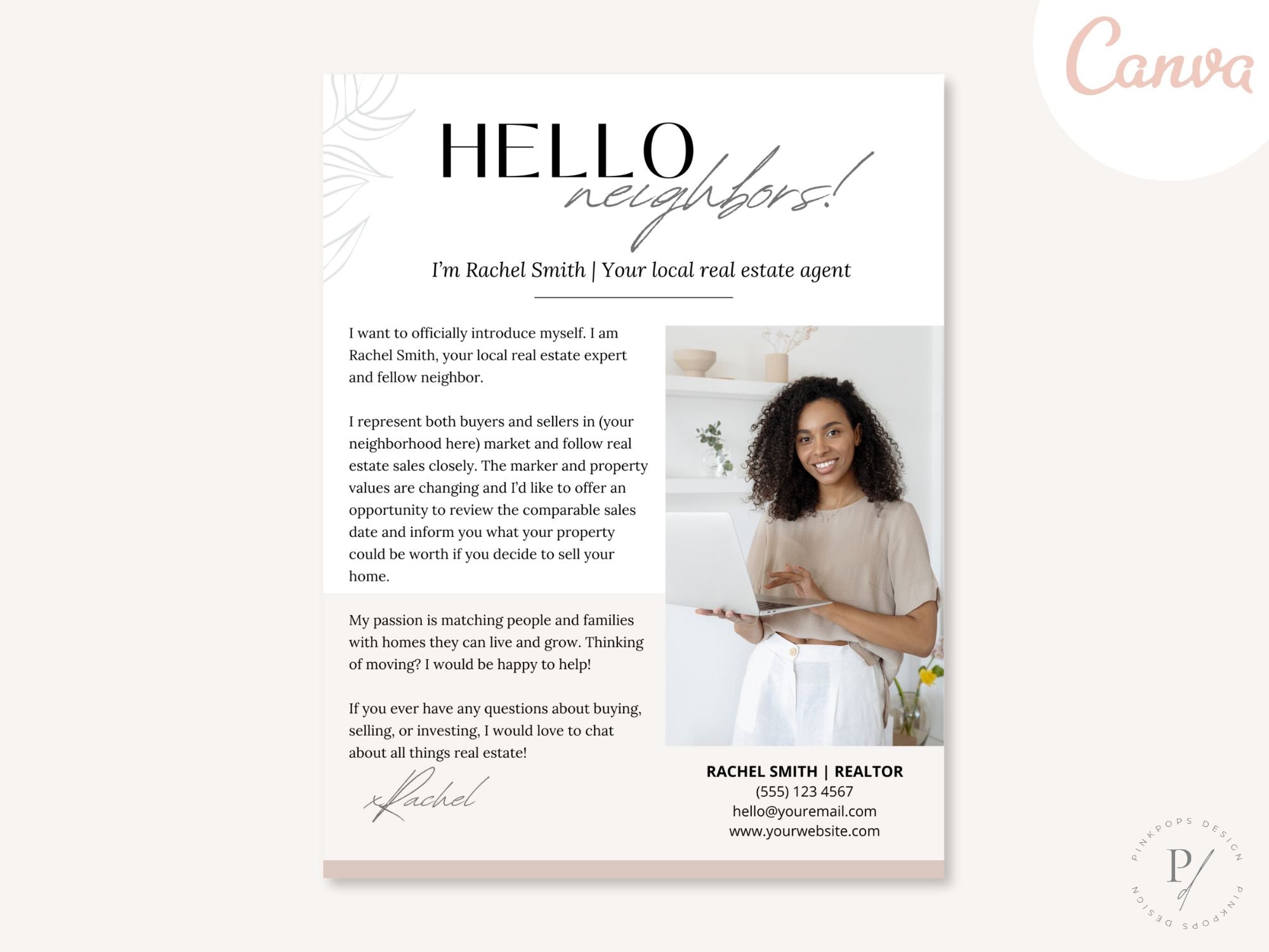 Hello Neighbors Real Estate Letter Vol 02 - Personalized letter designed for community engagement, showcasing real estate expertise and fostering connections within the neighborhood